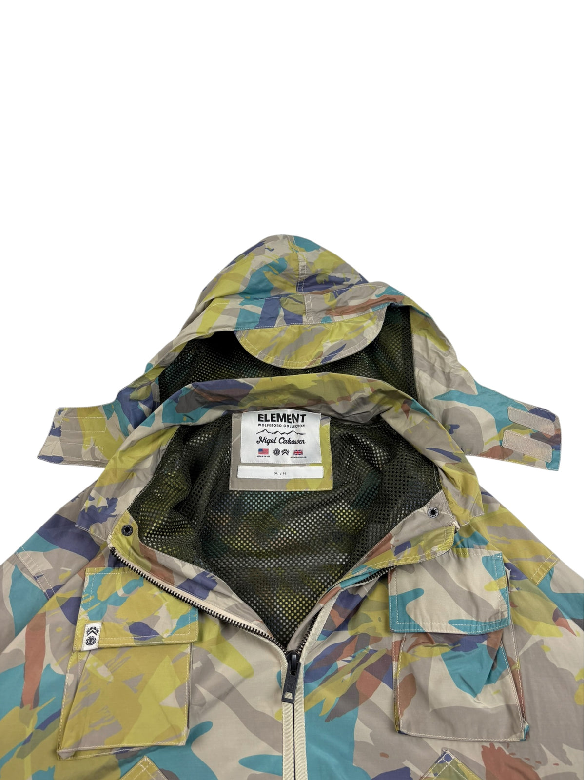 Nigel Cabourn x Element Abstract Camo Alder Hunting Parka