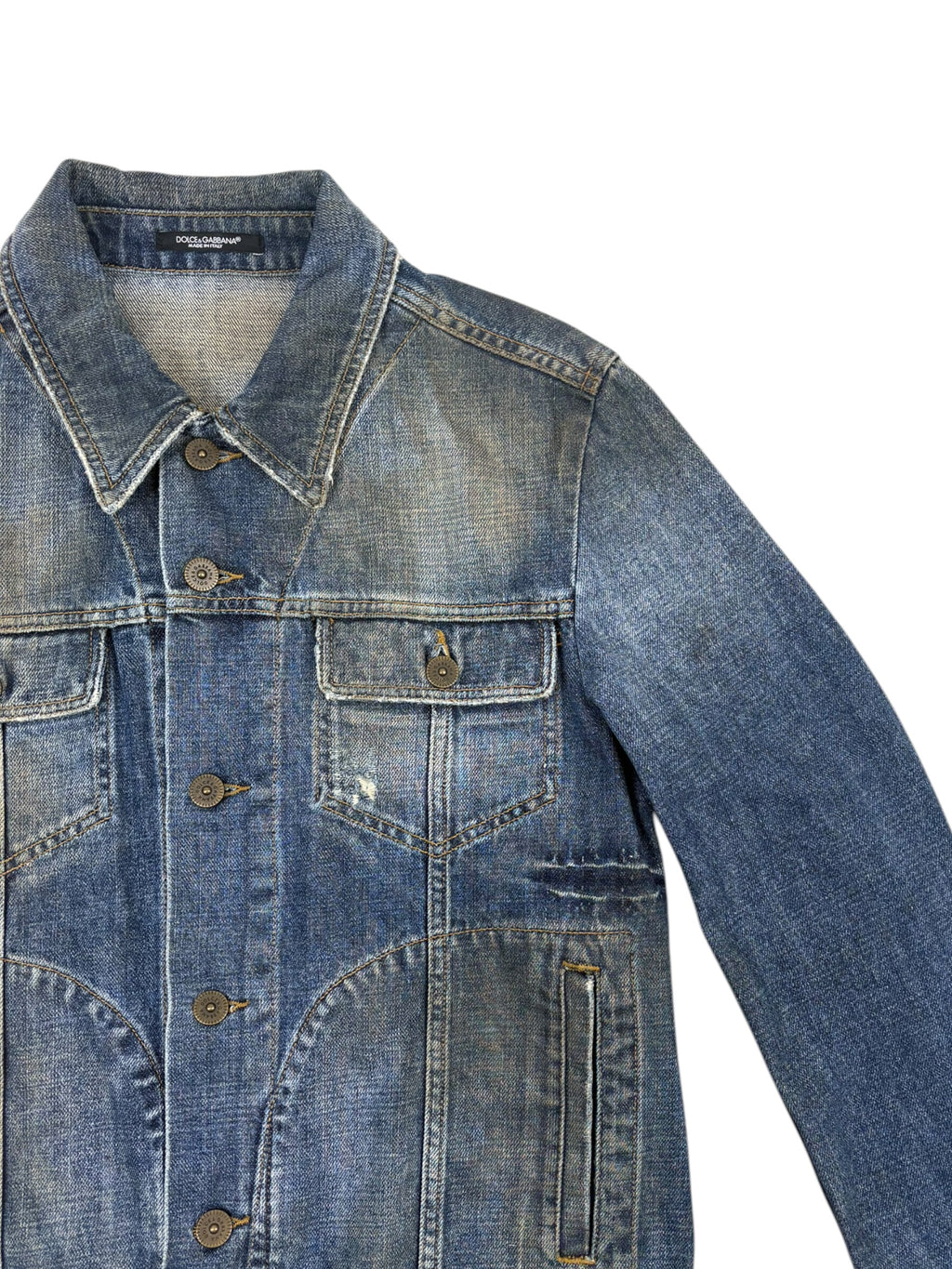 Dolce & Gabbana Distressed Denim Jacket
