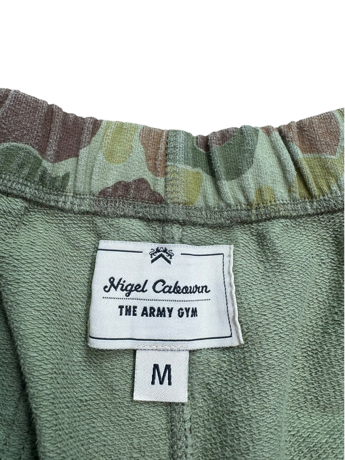 Nigel Cabourn Army Gym US Camo Drawstring Sweat Shorts