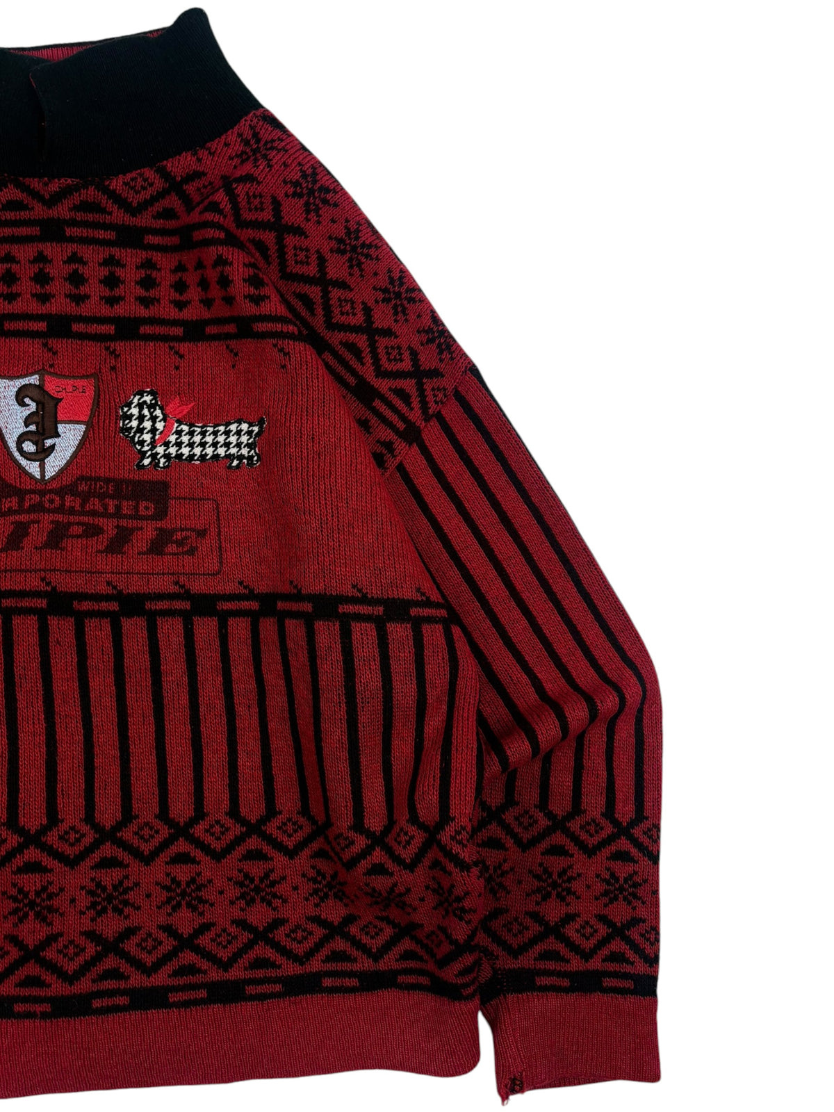 Chipie 80s Mock Neck Knit Jumper