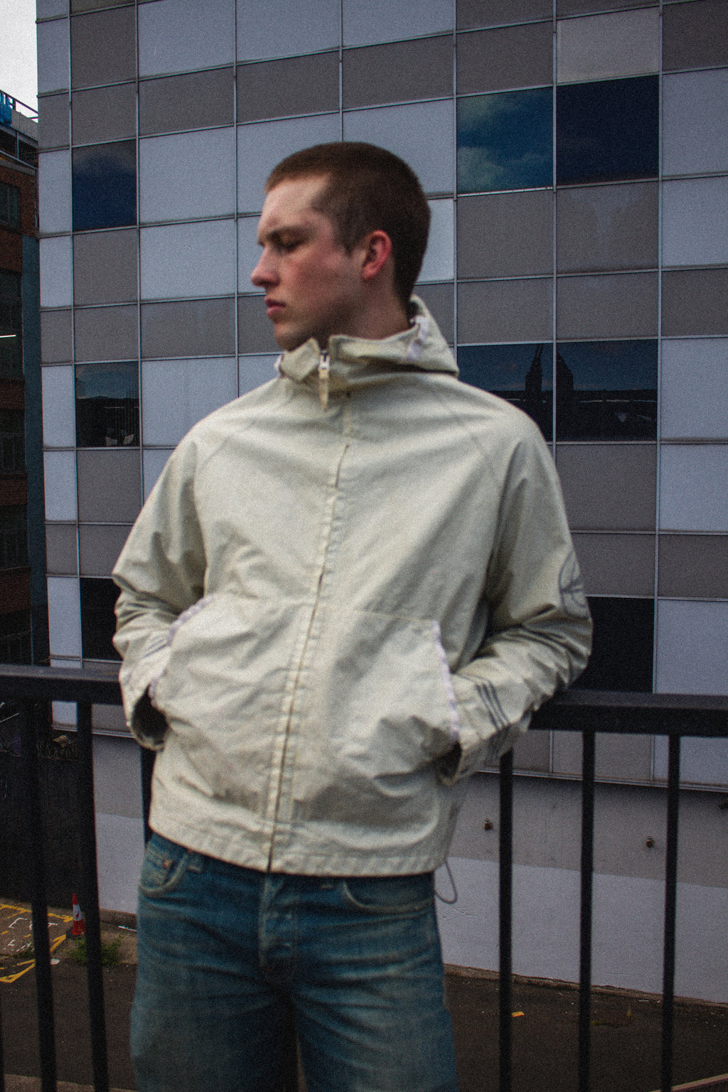 Stone Island SS02 Laminated Webbing Hooded Spalmantura Jacket