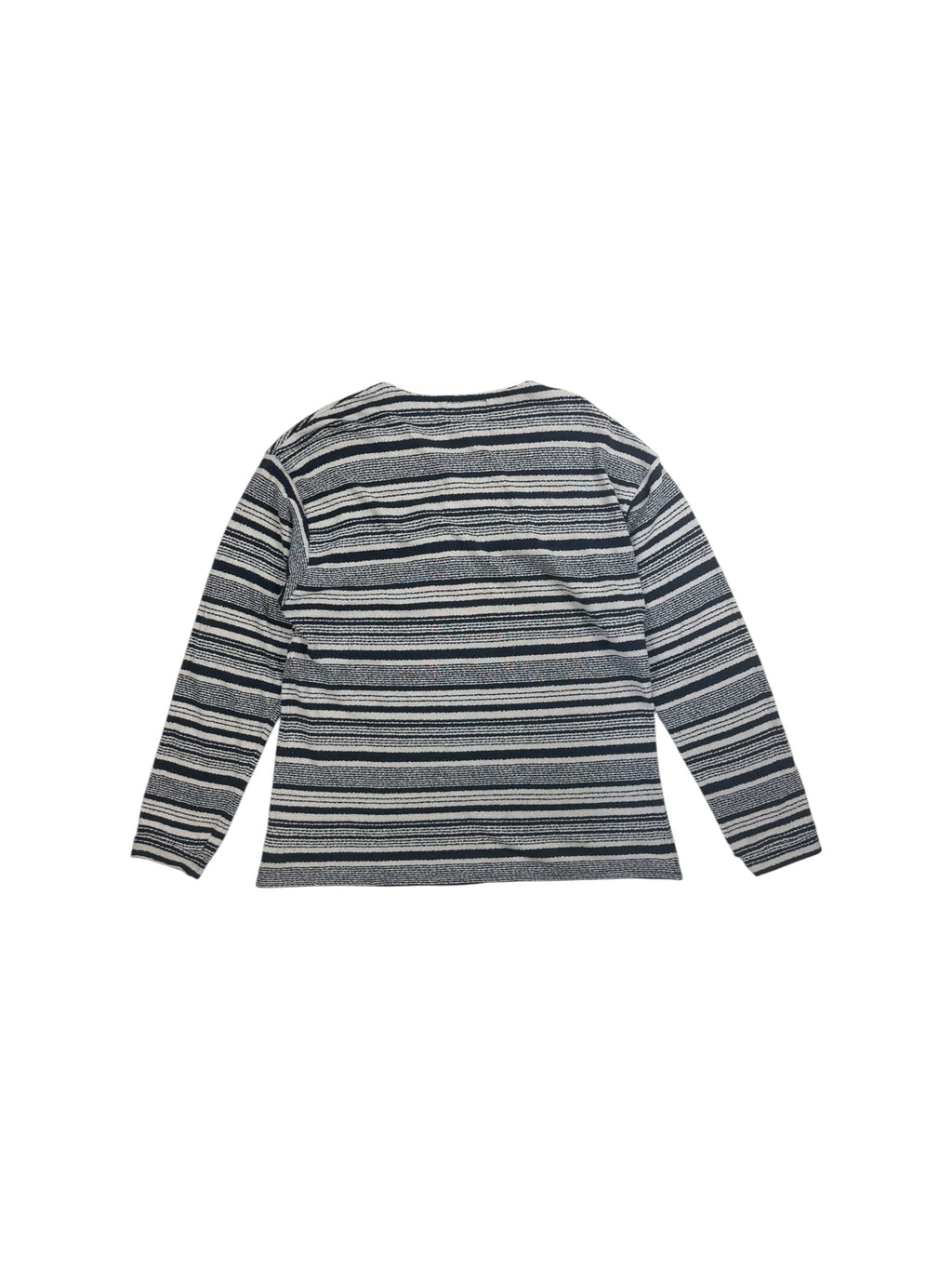 Armani Jeans 90s Striped Knit Henley POH Sweater