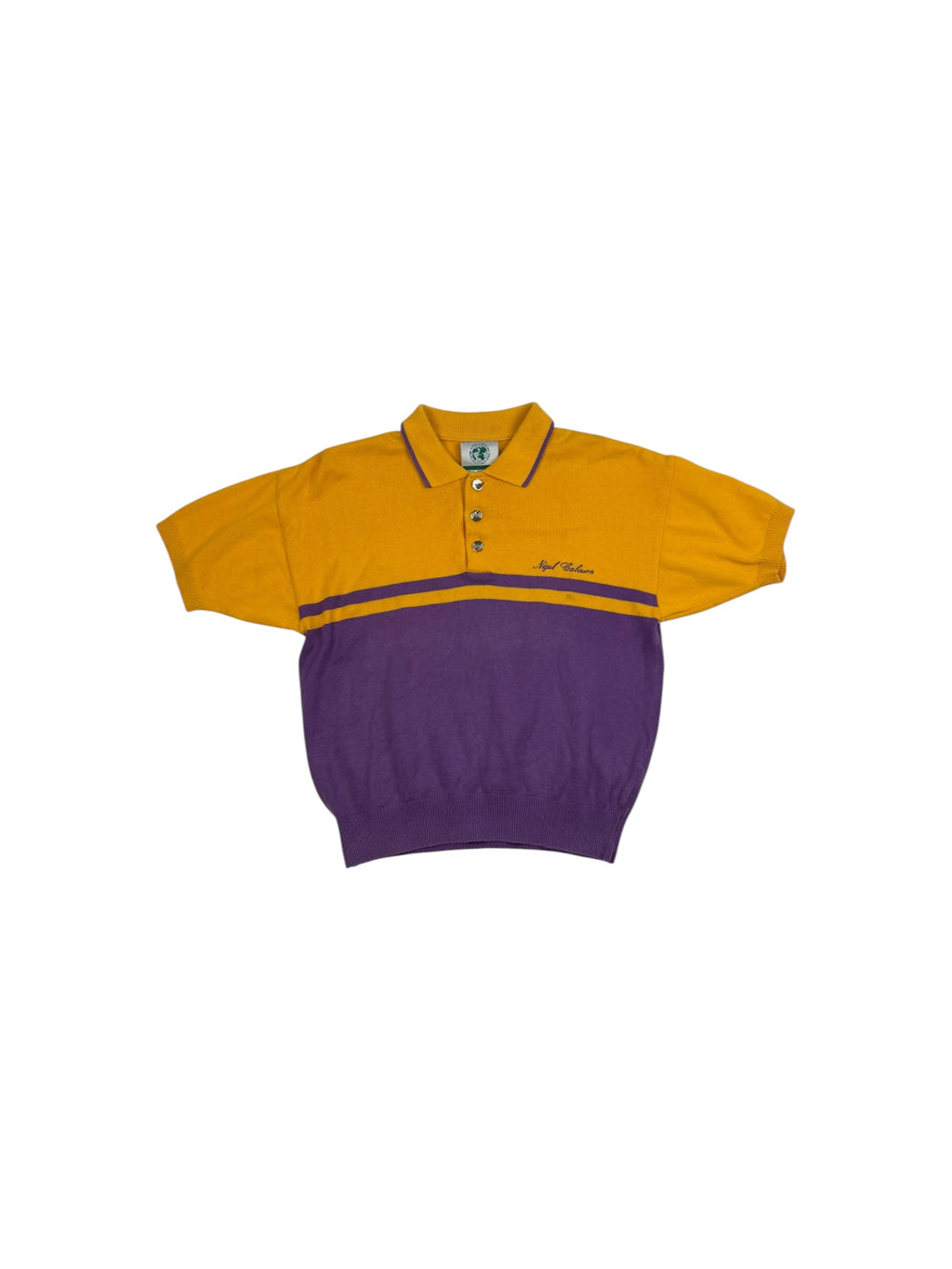Nigel Cabourn 90s 'Sold Across The Globe' Knit Polo Jersey