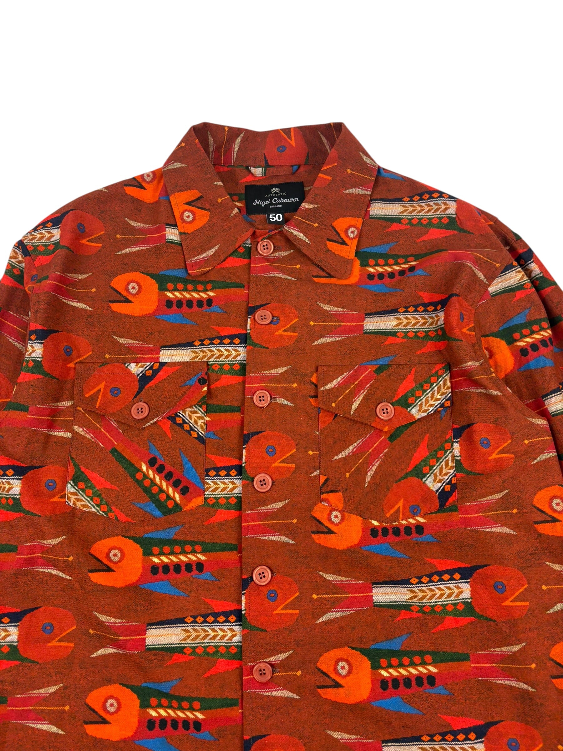 Nigel Cabourn Authentic Multi Fish Over Shirt