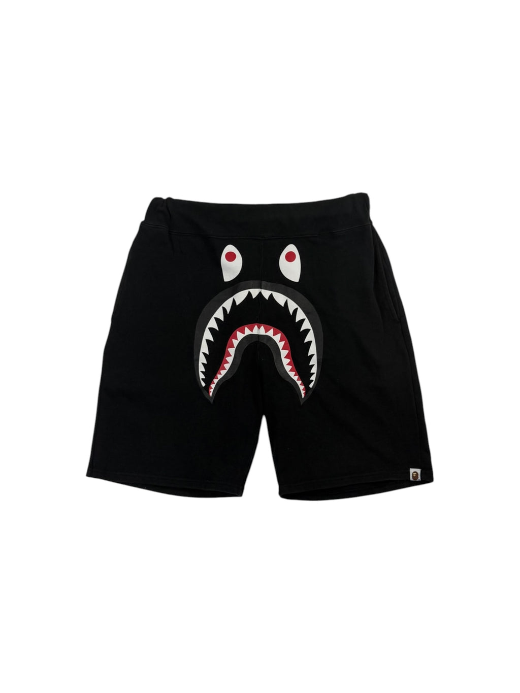 A Bathing Ape Black Shark Sweat Shorts