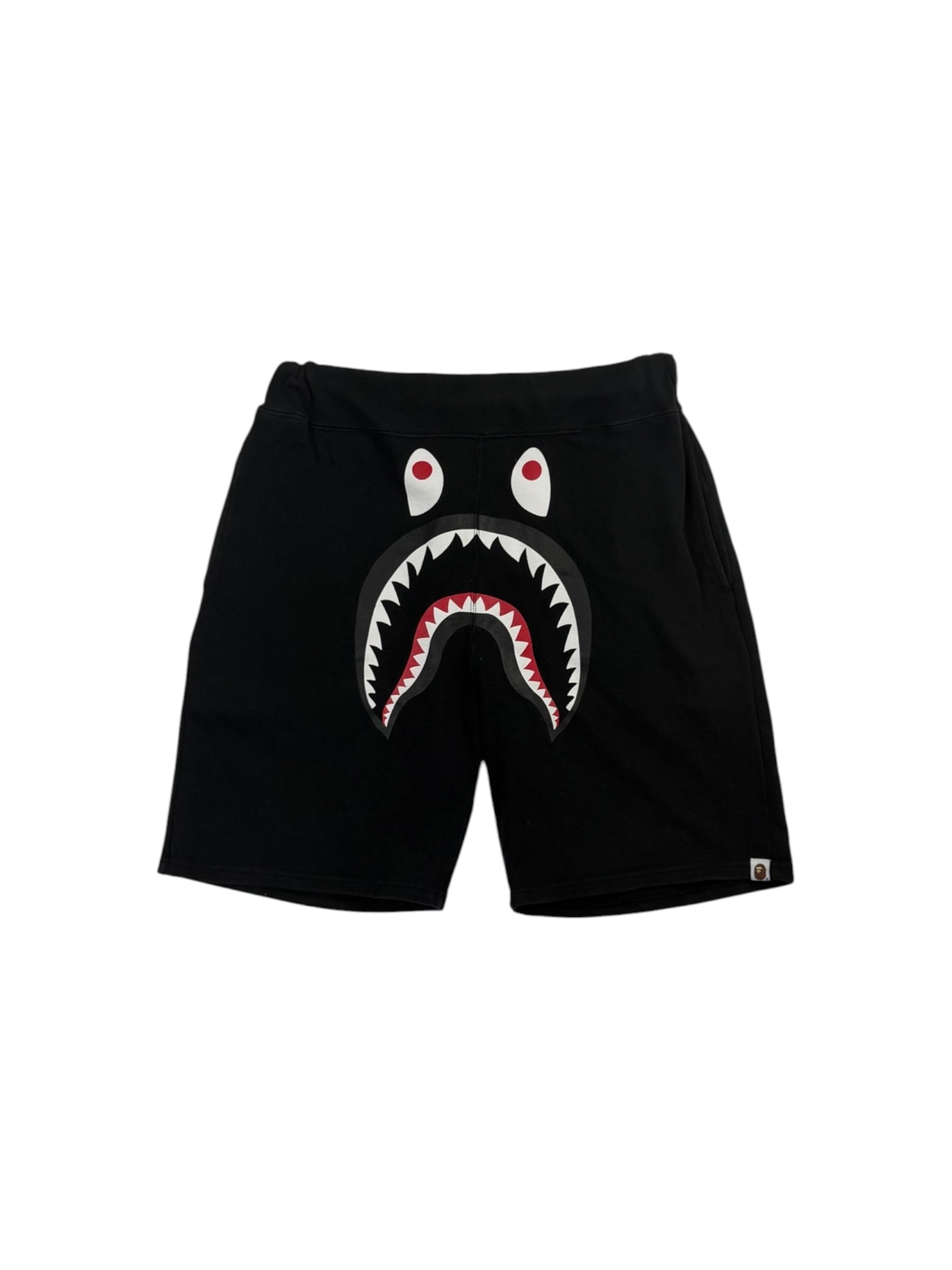 A Bathing Ape Black Shark Sweat Shorts