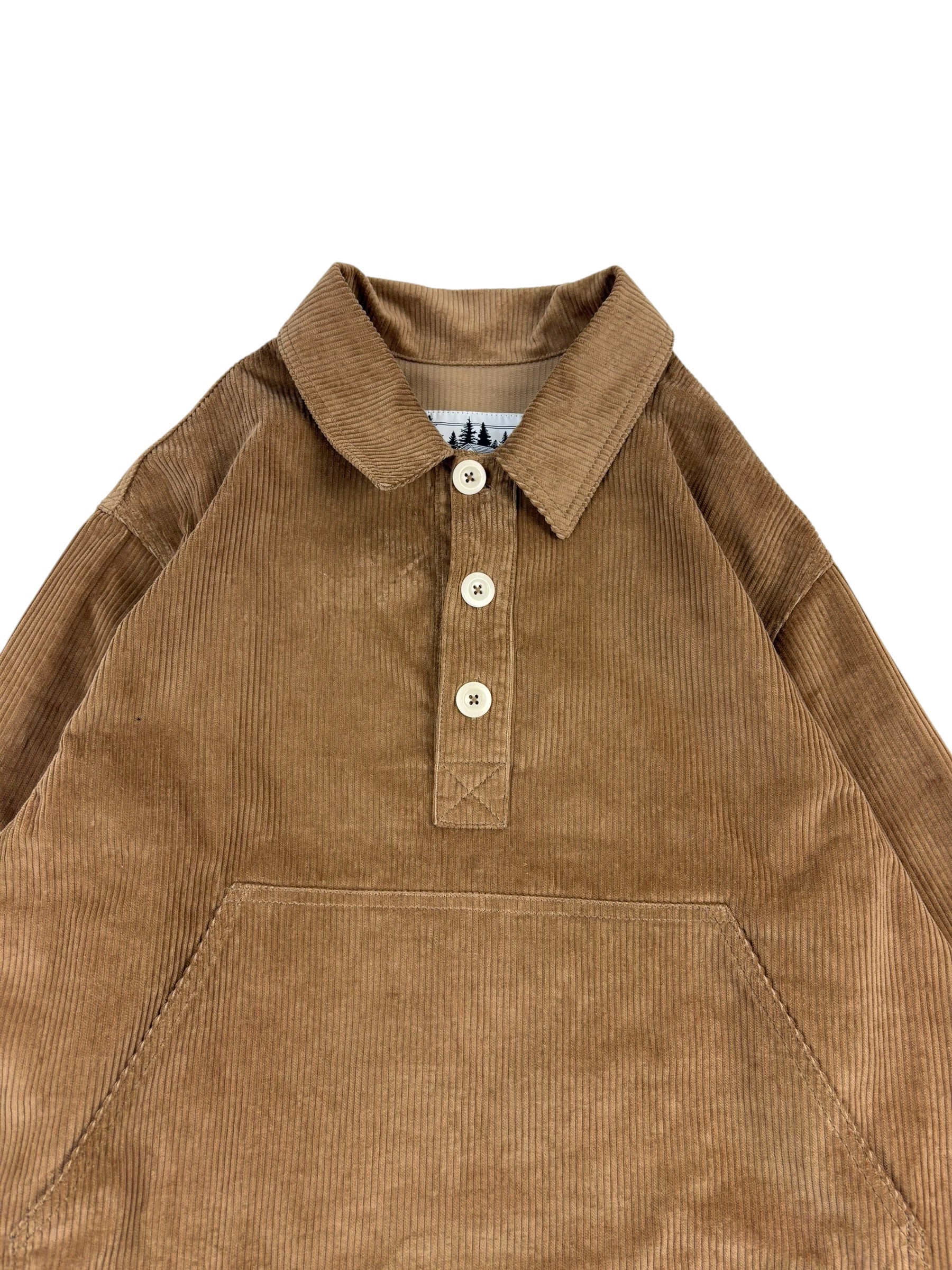 Cafe Mountain Corduroy Leisure Popover Shirt