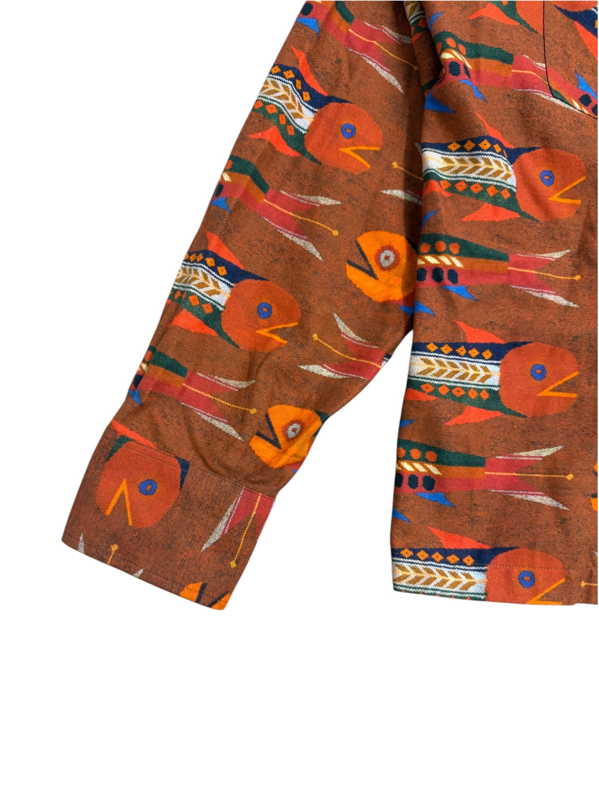 Nigel Cabourn Authentic Aztec Print Overshirt Jacket