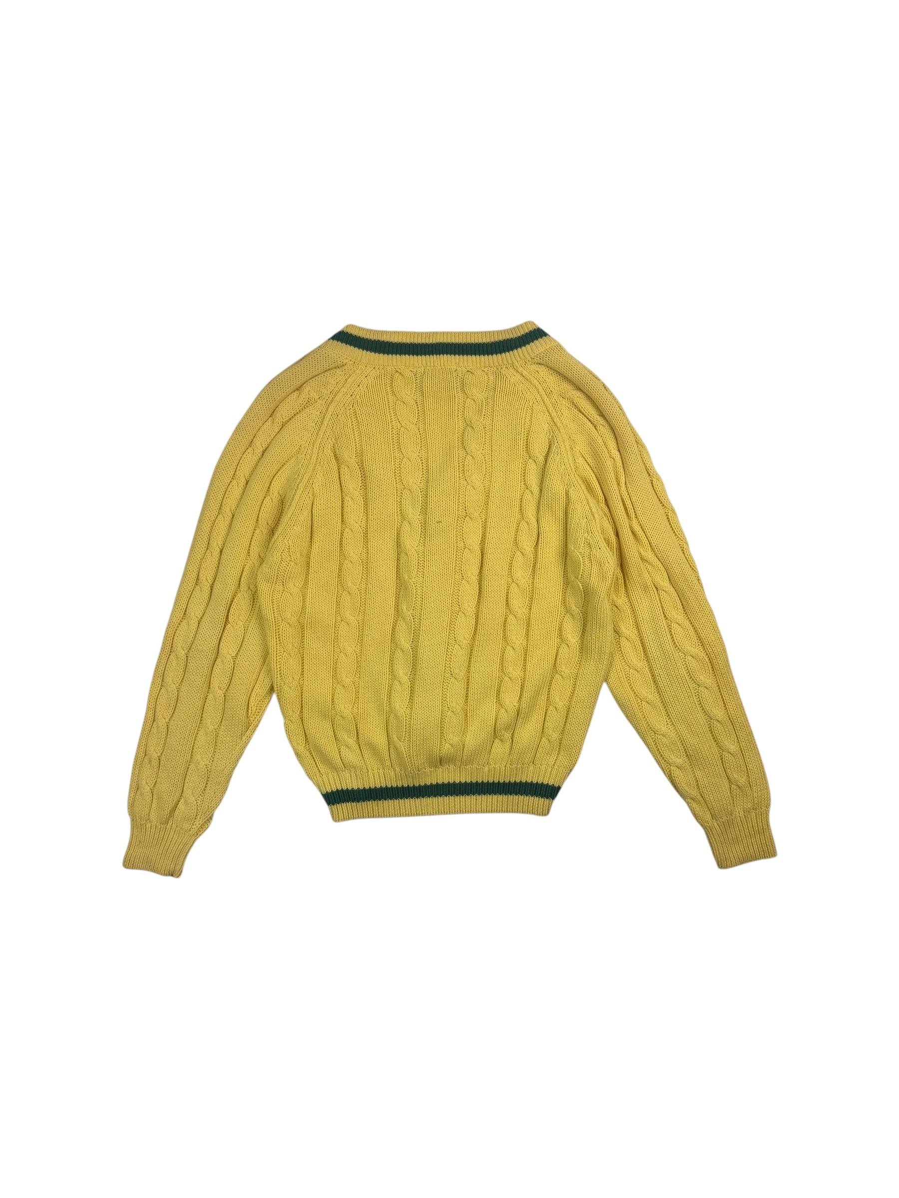 Emporio Armani 1980s Cable Knit Cardigan
