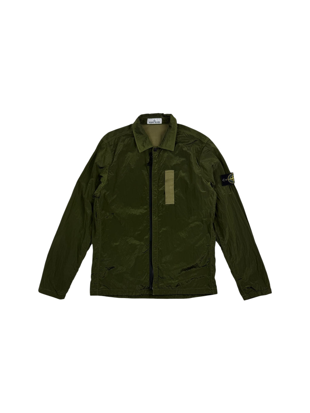 Stone Island AW17 Green Nylon Metal Shimmer Overshirt