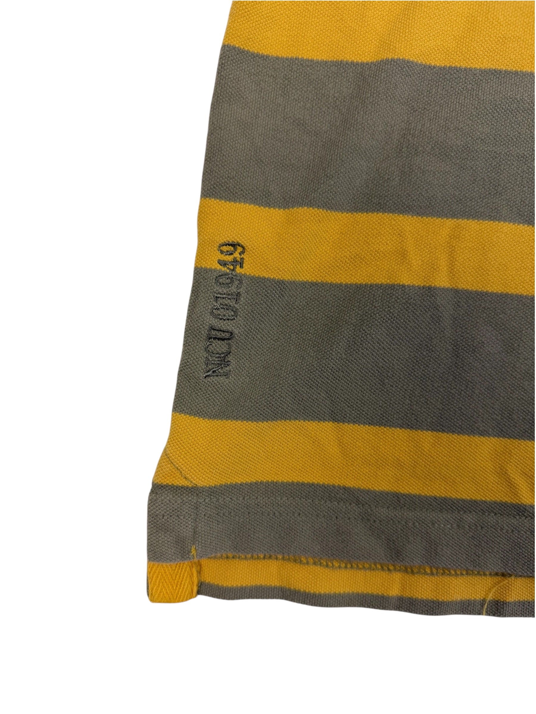 Nigel Cabourn 2000s Utility Striped Polo Shirt