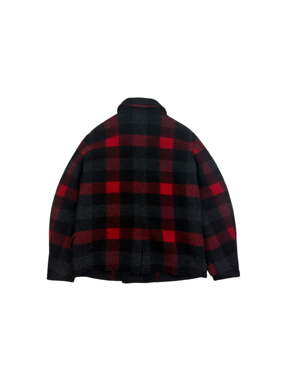 Woolrich John Rich & Bros Buffalo Plaid Wool Coat