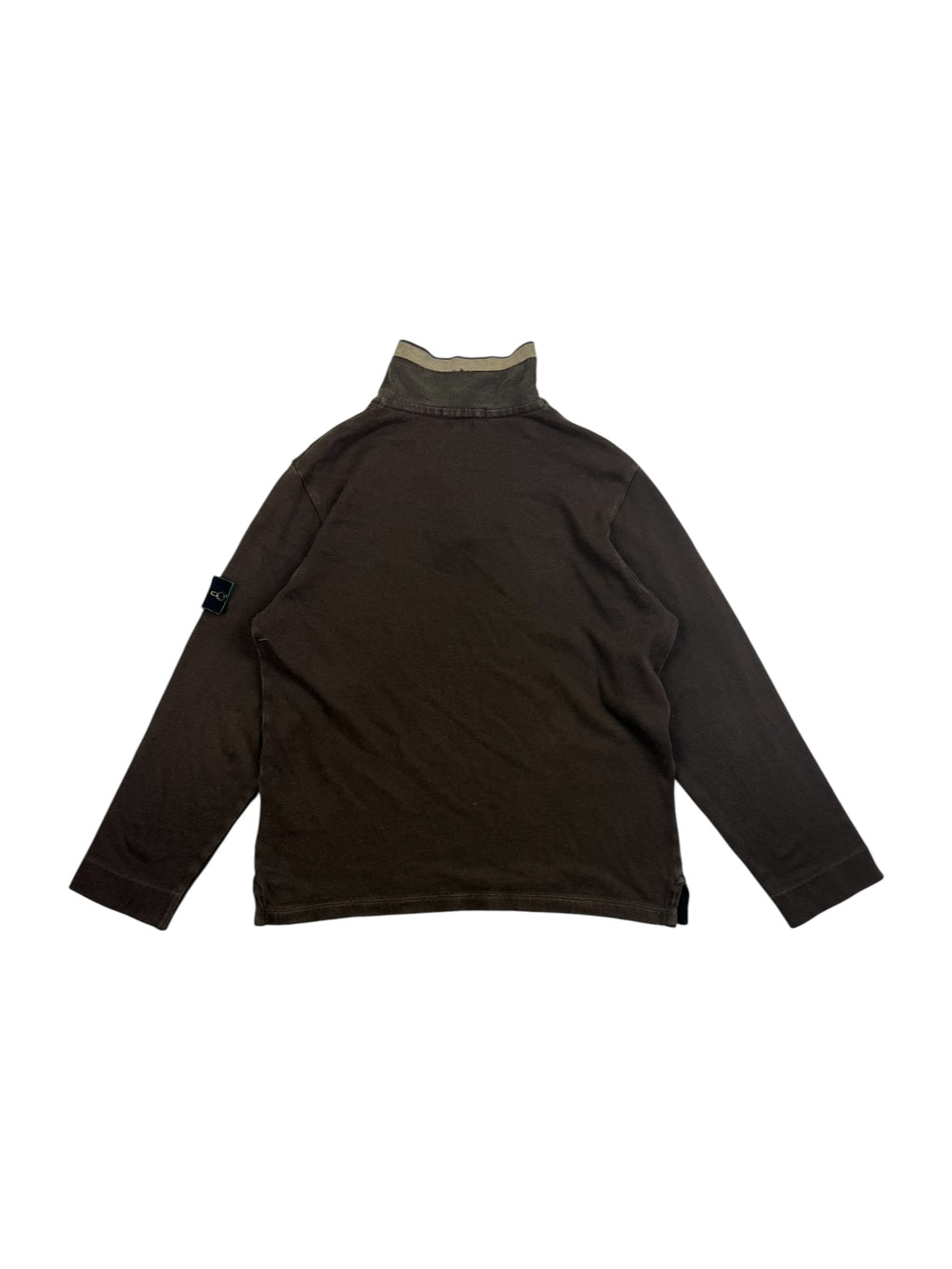 Stone Island 90s Button Mock Neck Sweatshirt