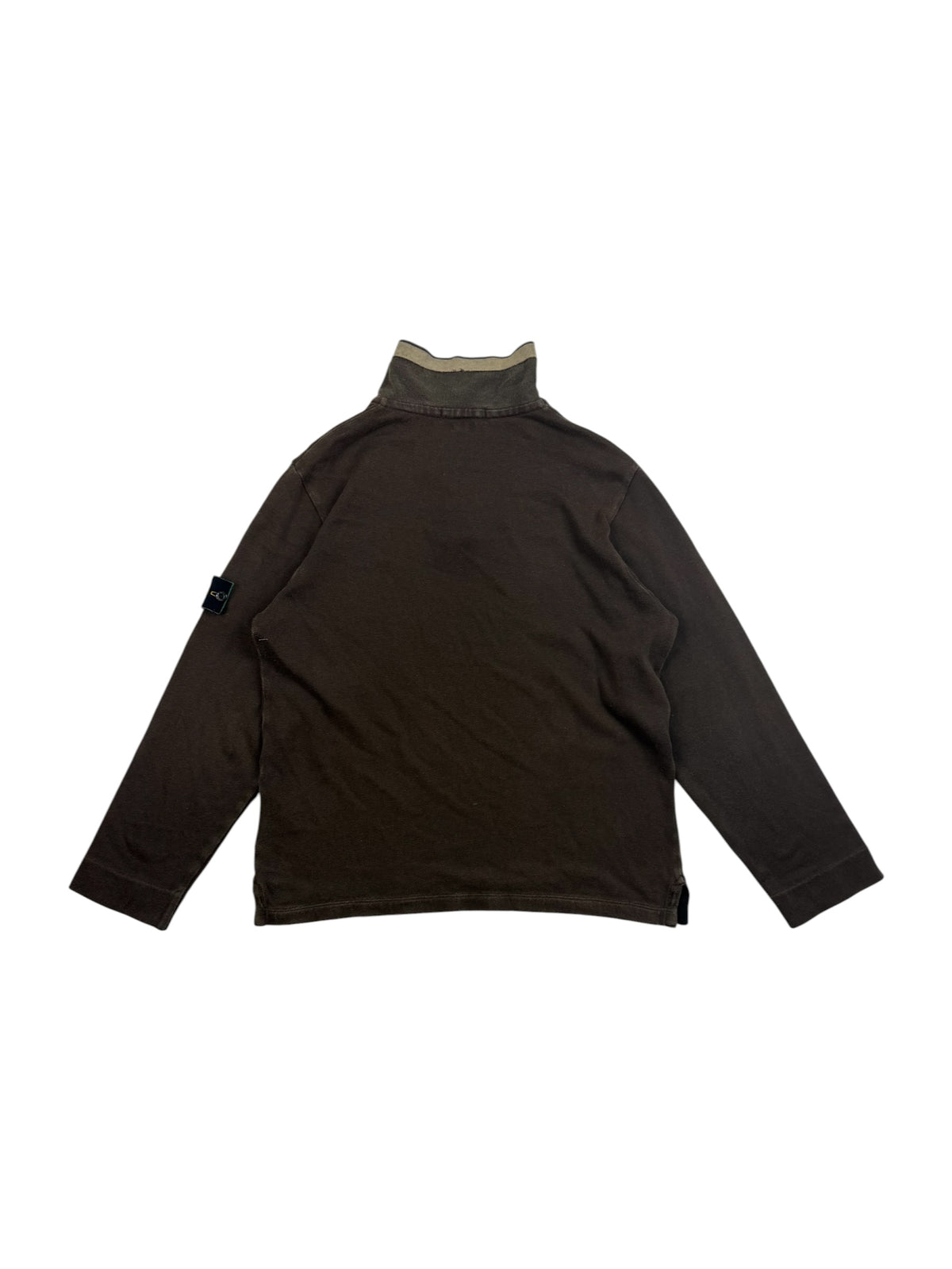 Stone Island 90s Button Mock Neck Sweatshirt