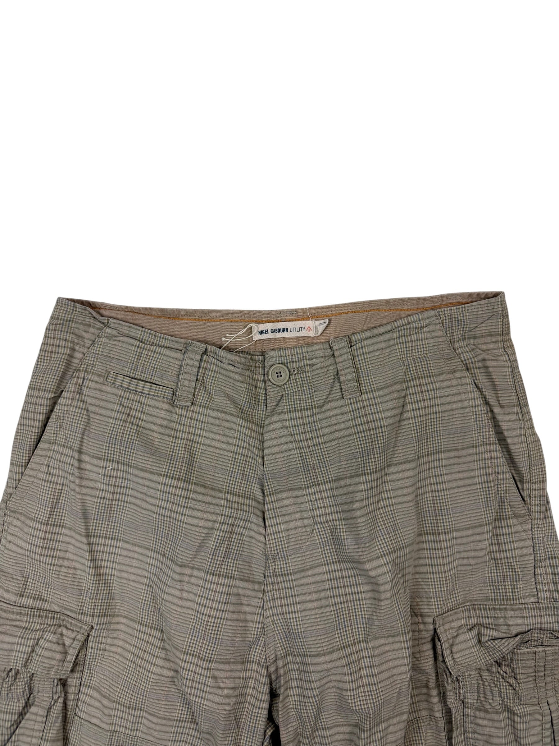 Nigel Cabourn Utility Check Cargo Shorts