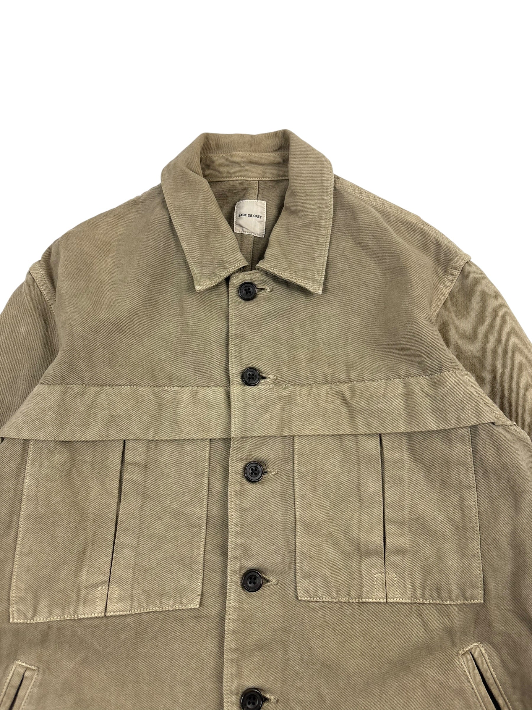 Sage De Cret Lawn Cloth Work Shirt Jacket