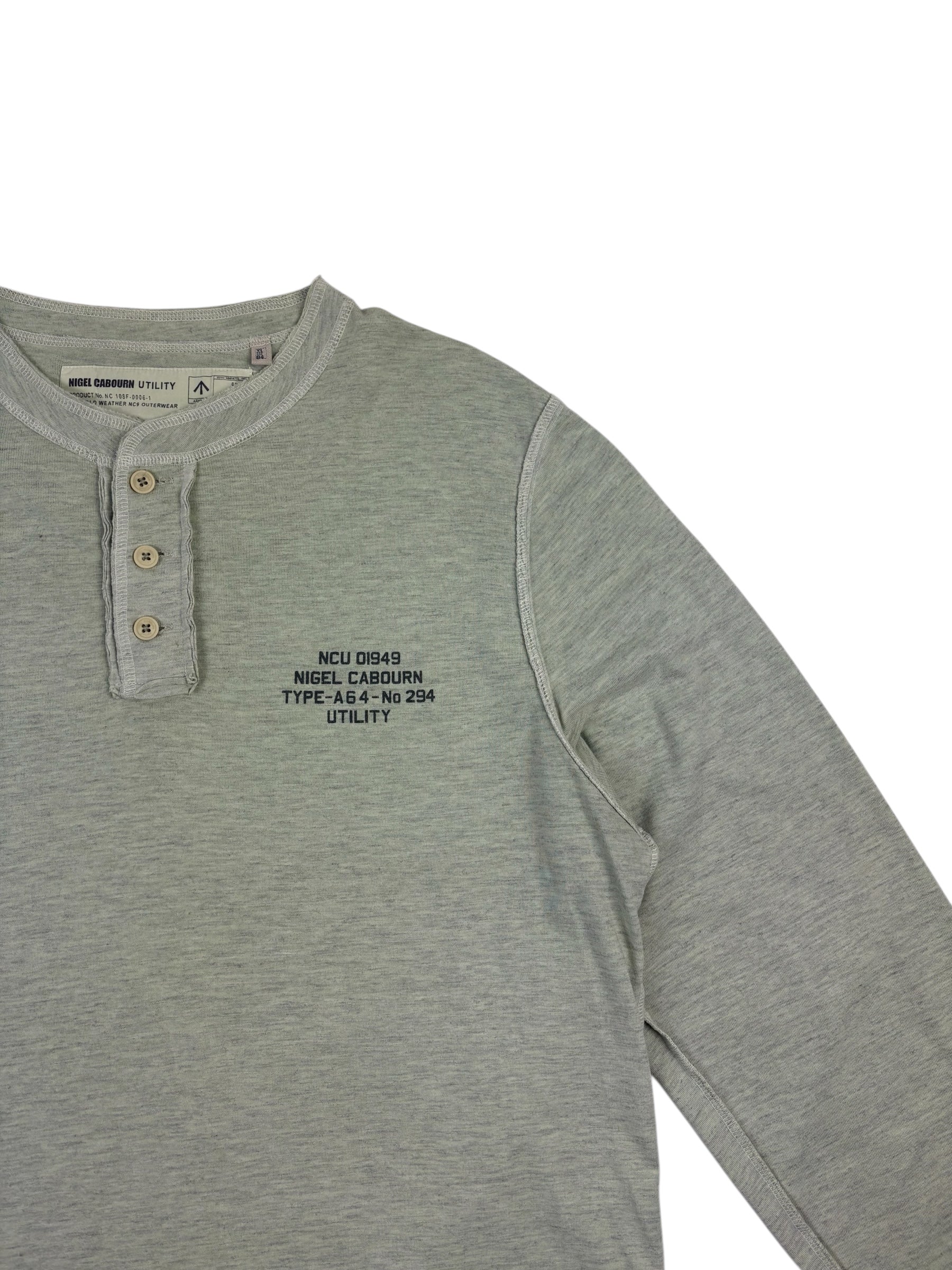 Nigel Cabourn Utility Henley LS T-Shirt
