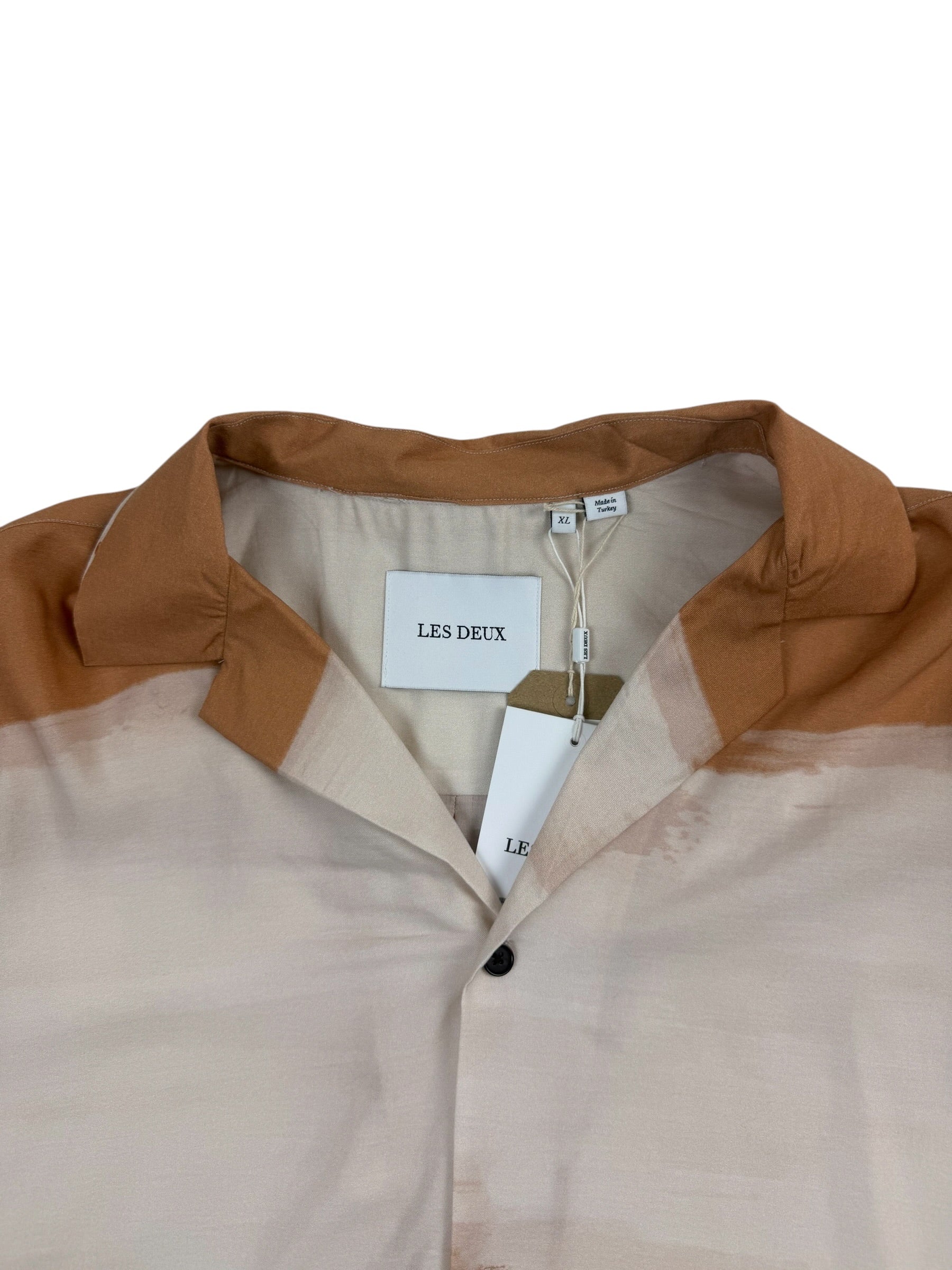 Les Deux Coastal AOP SS Terracotta Shirt