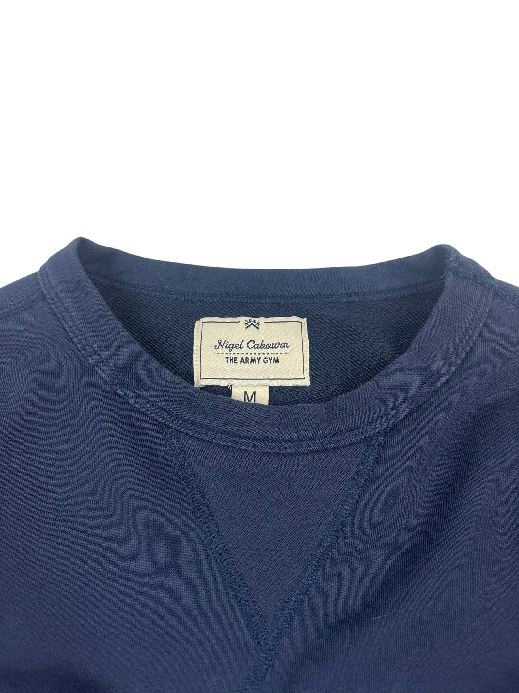Nigel Cabourn Army Gym Embroidered Globe Sweater