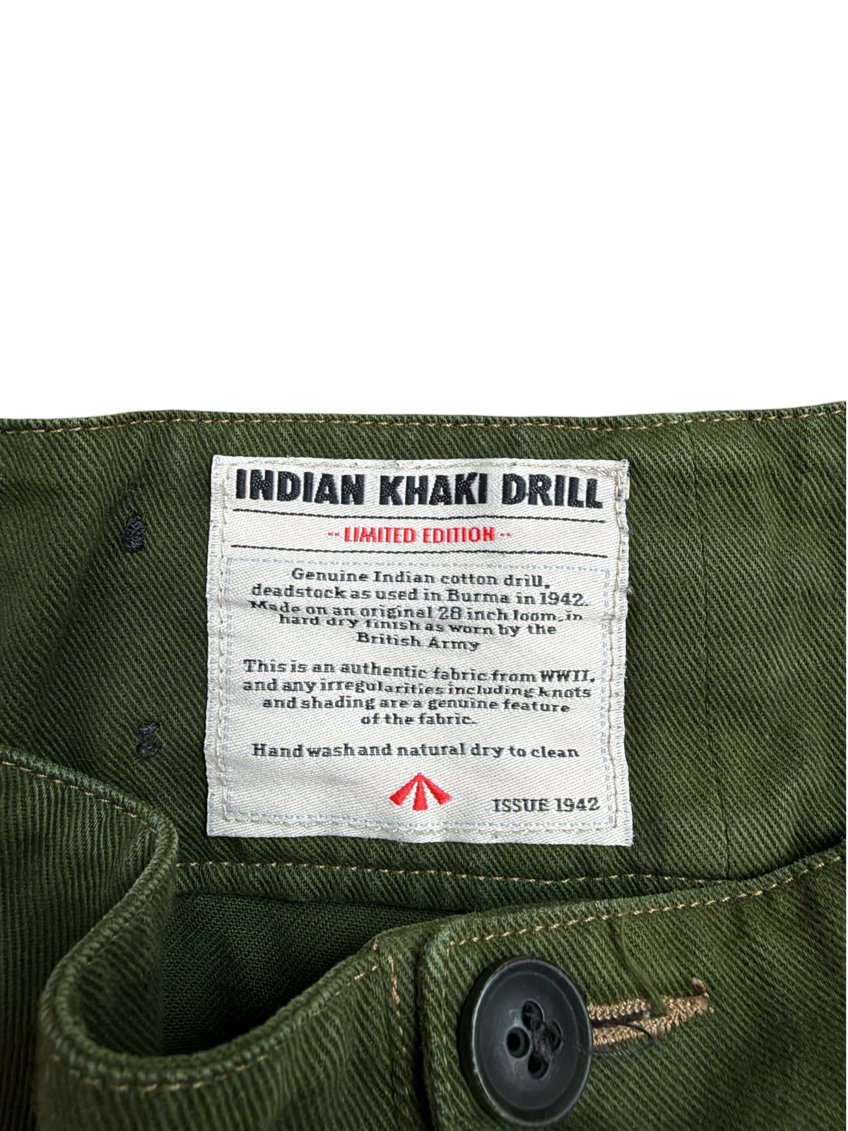 Nigel Cabourn Authentic Limited Edition Indian Khaki Drill Shorts