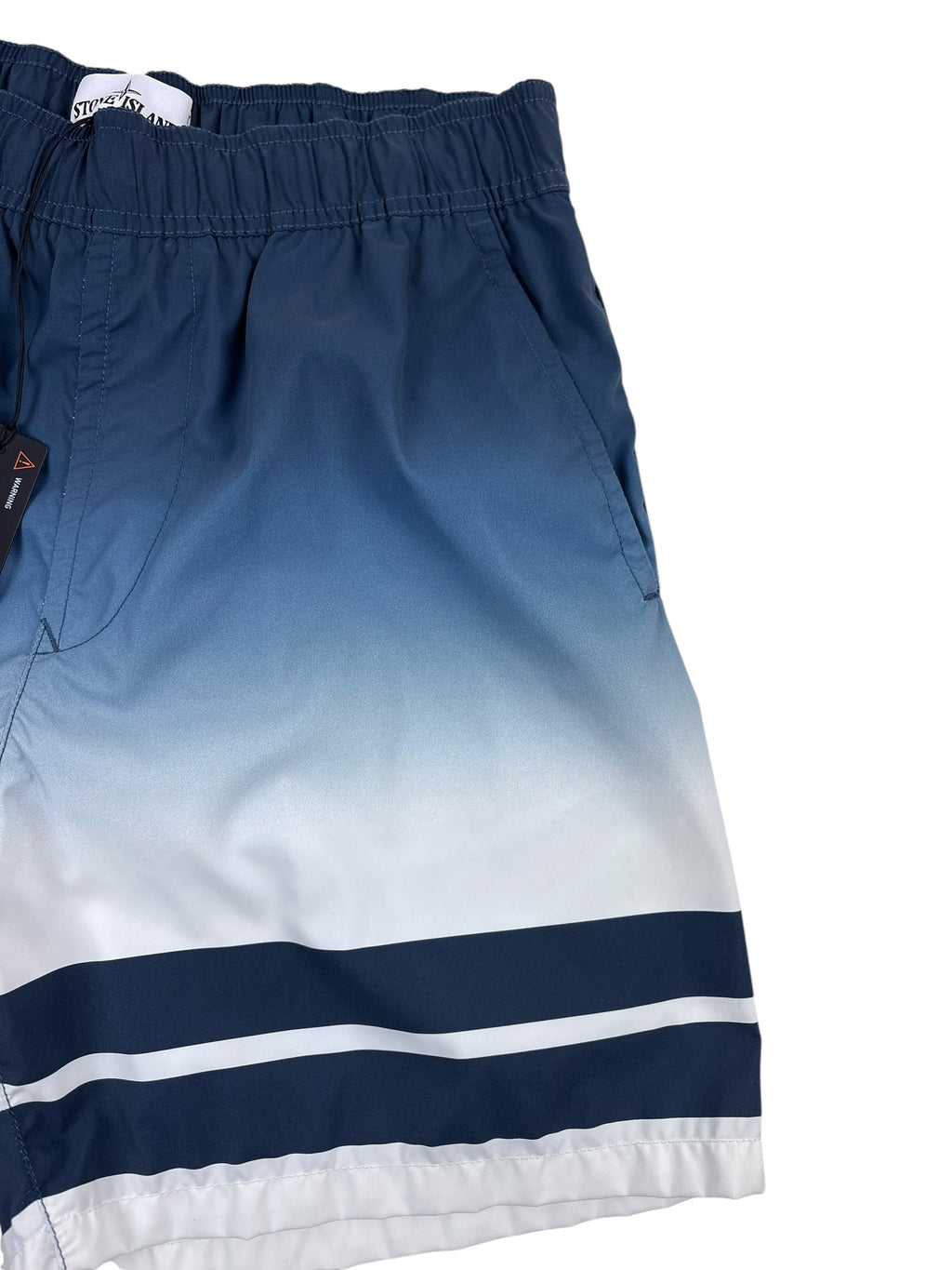 Stone Island Striped Swimming Trunks