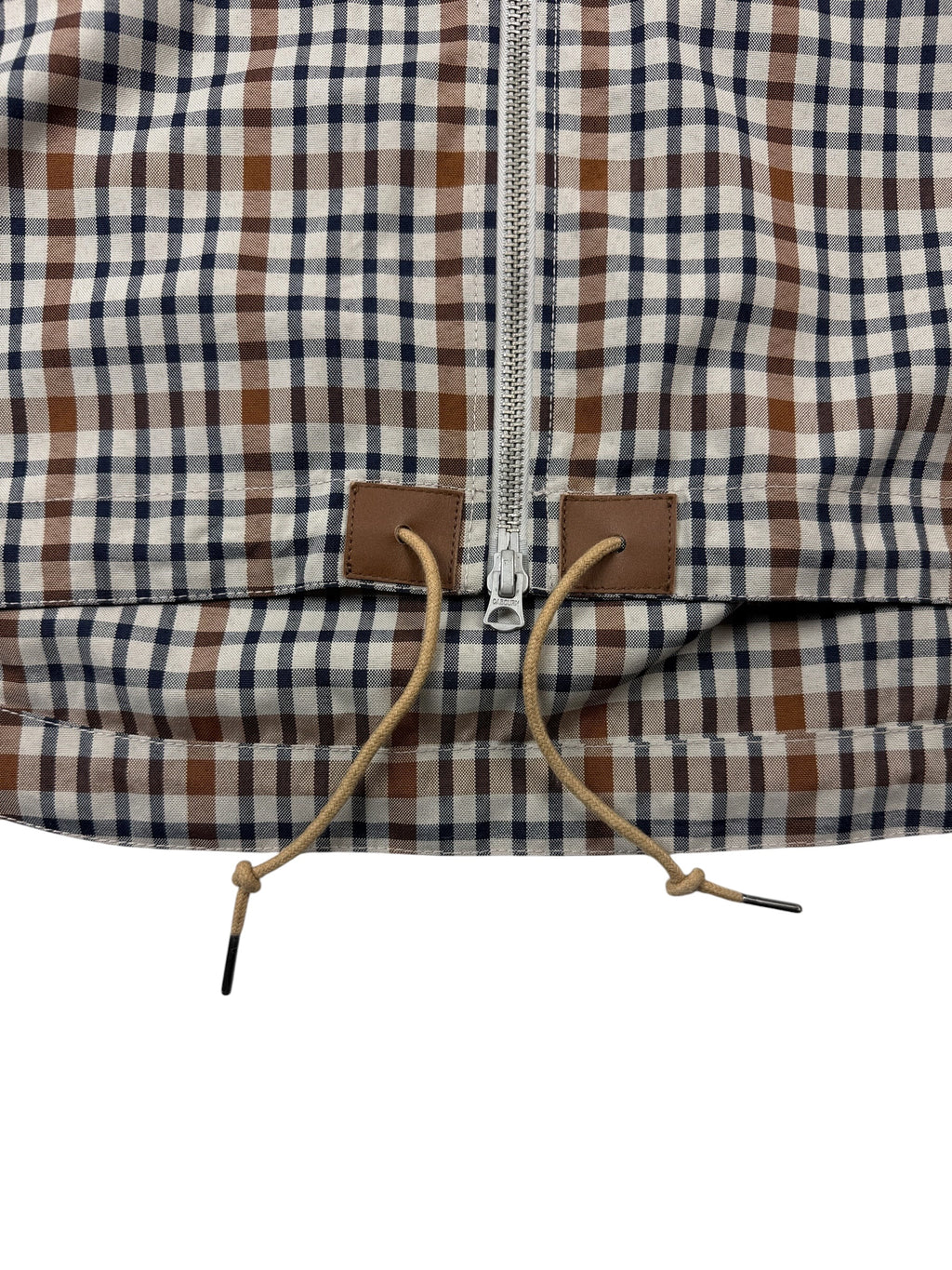 Nigel Cabourn Mainline Stone Check Zip Smock
