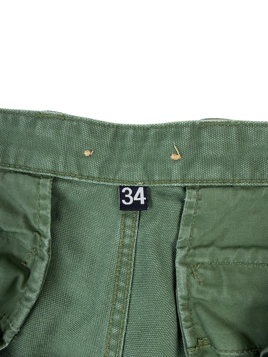 Nigel Cabourn Lybro Green Pleated Work Trousers