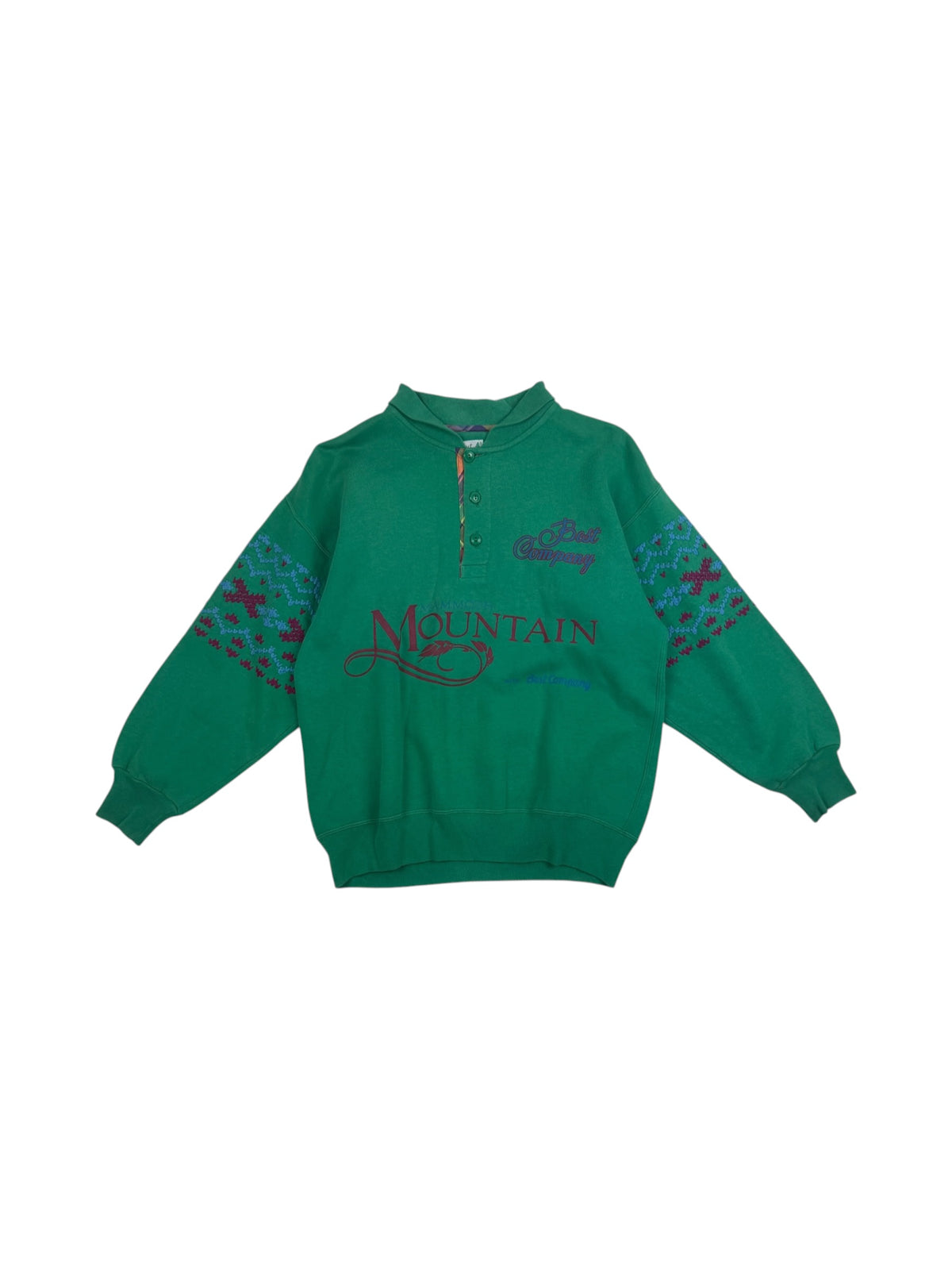 Best Company 80s Button Up Sweatshirt
