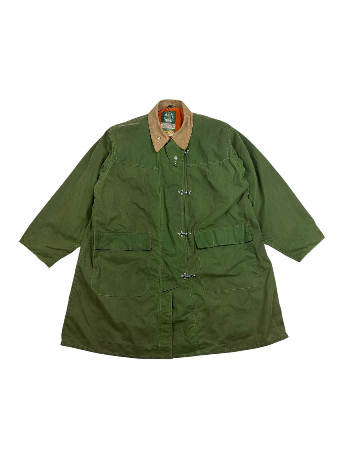 Nigel Cabourn 80s Oil Cloth Fireman Clip Coat