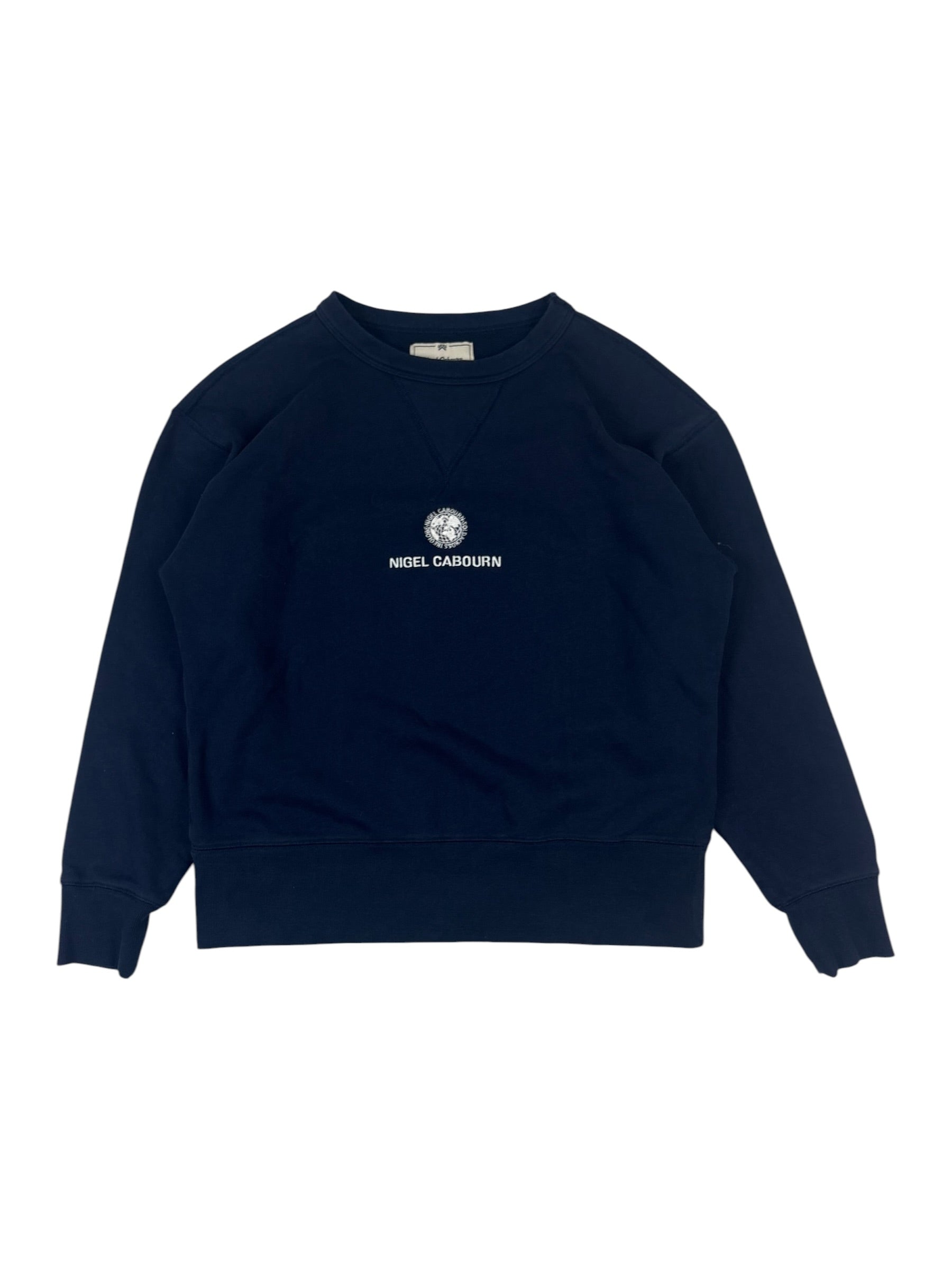 Nigel Cabourn Army Gym Embroidered Globe Sweater