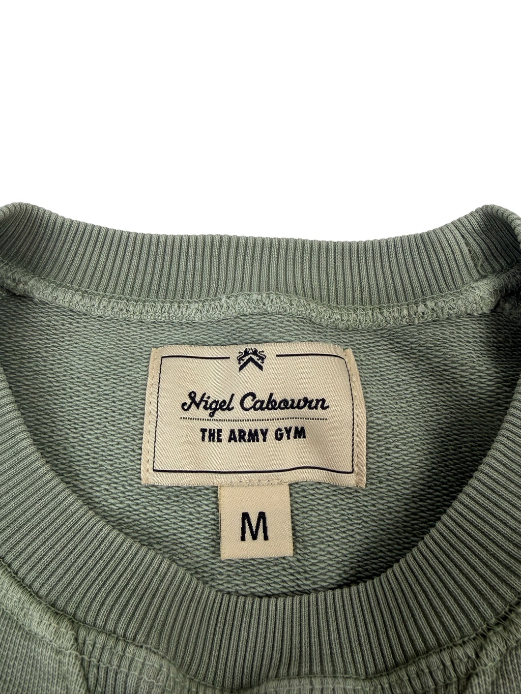 Nigel Cabourn Army Gym Embroidered Globe Sweatshirt