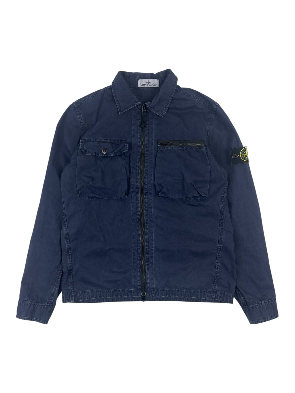 Stone Island SS17 Garment Dyed Tela Utility Overshirt