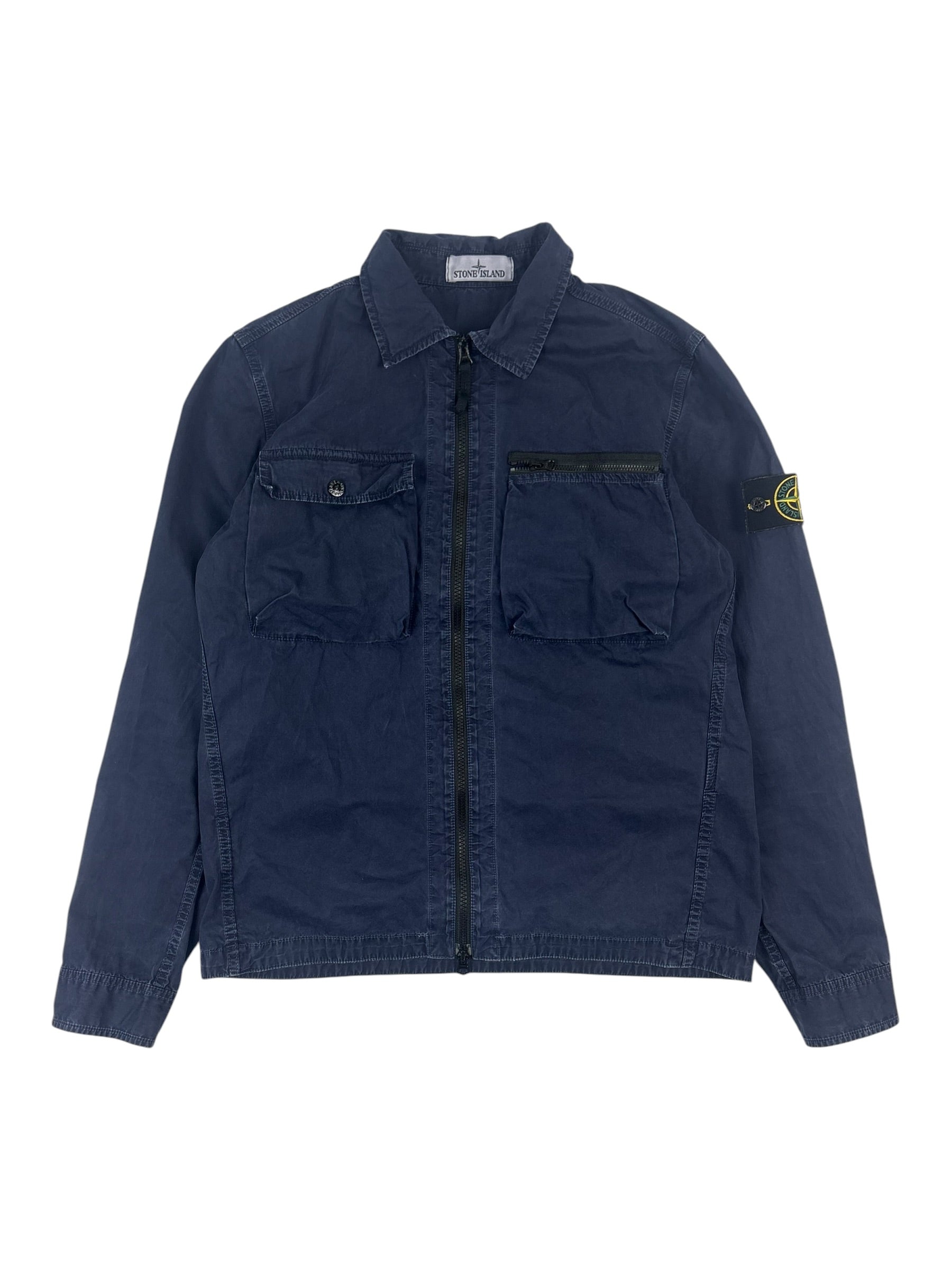 Stone Island SS17 Garment Dyed Tela Utility Overshirt