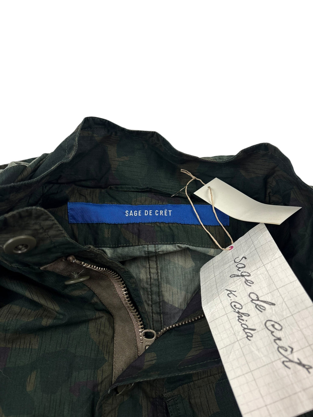 Sage De Cret Camo Military Field Jacket