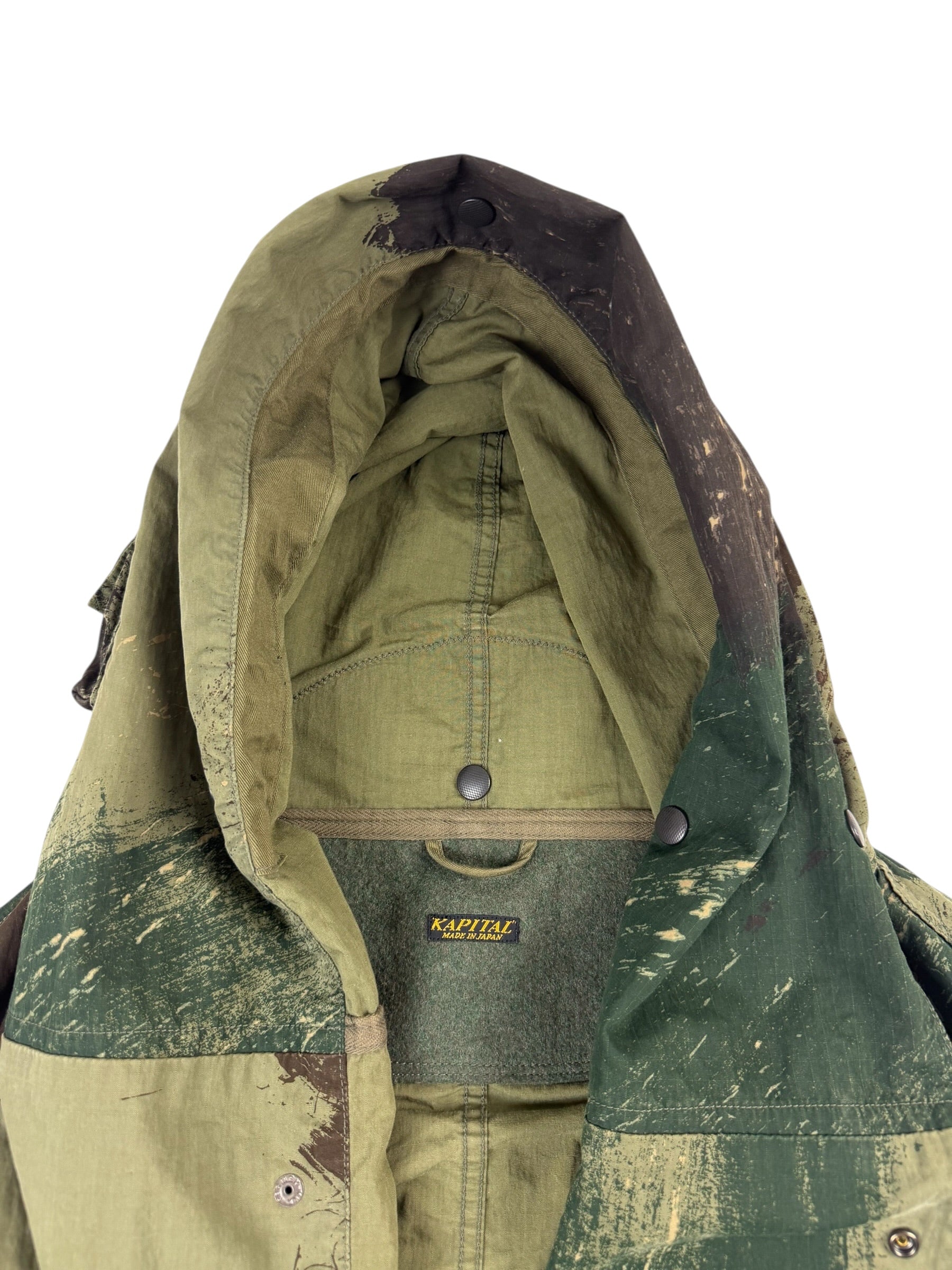 Kapital Ripstop Brush Camo Ring Coat