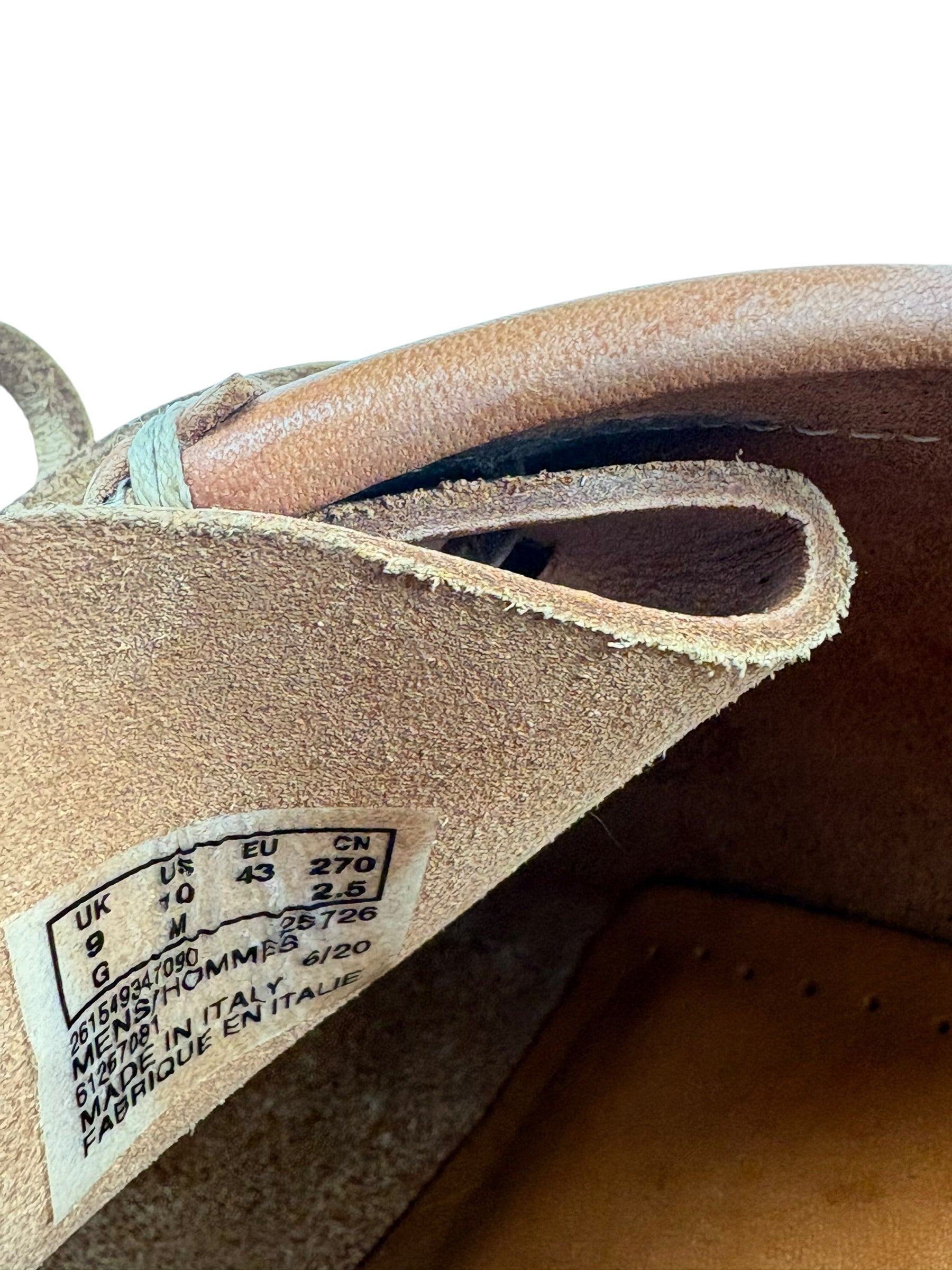 Clark’s Natural Veg Leather Tan Wallabee’s