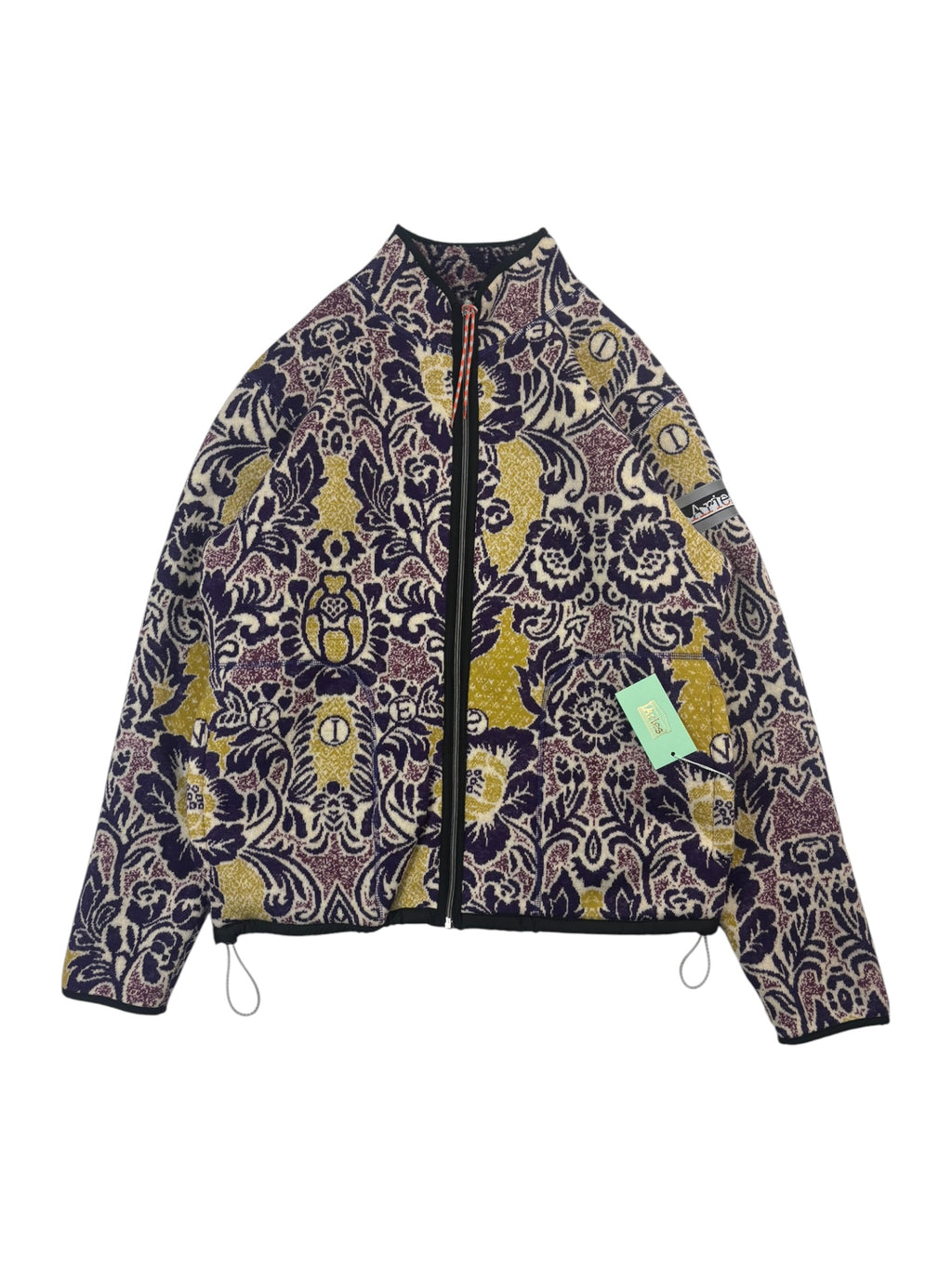 Aries Arise Fleur Fleece Reversible Zip Up Jacket