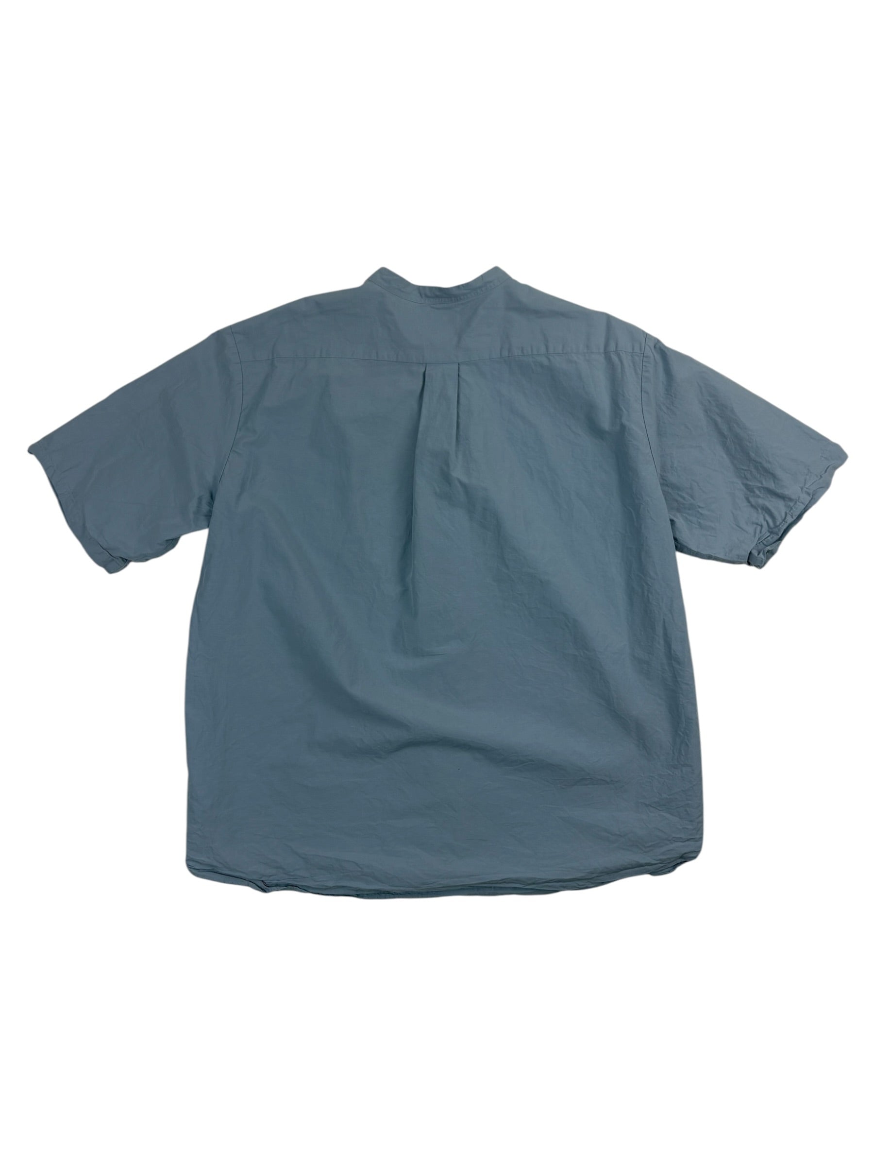 Danton Broadcloth Band Collar Shirt