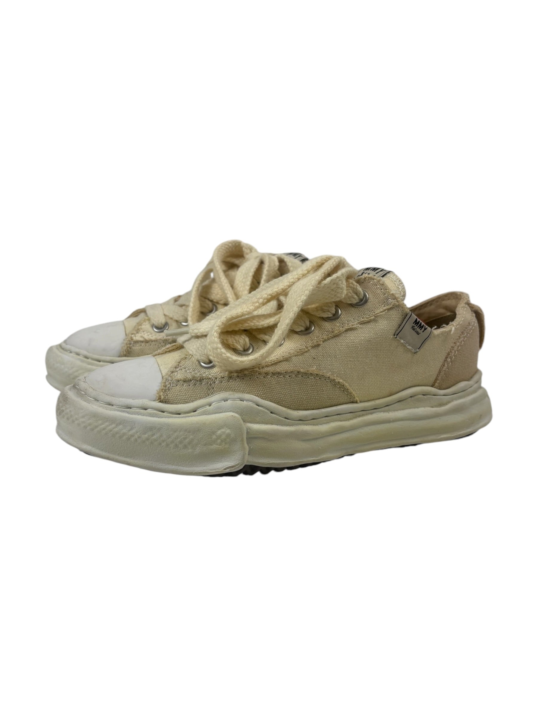 Maison Mihara Yasuhiro x Nigel Cabourn Beige Low Cut Over dyed Sneakers
