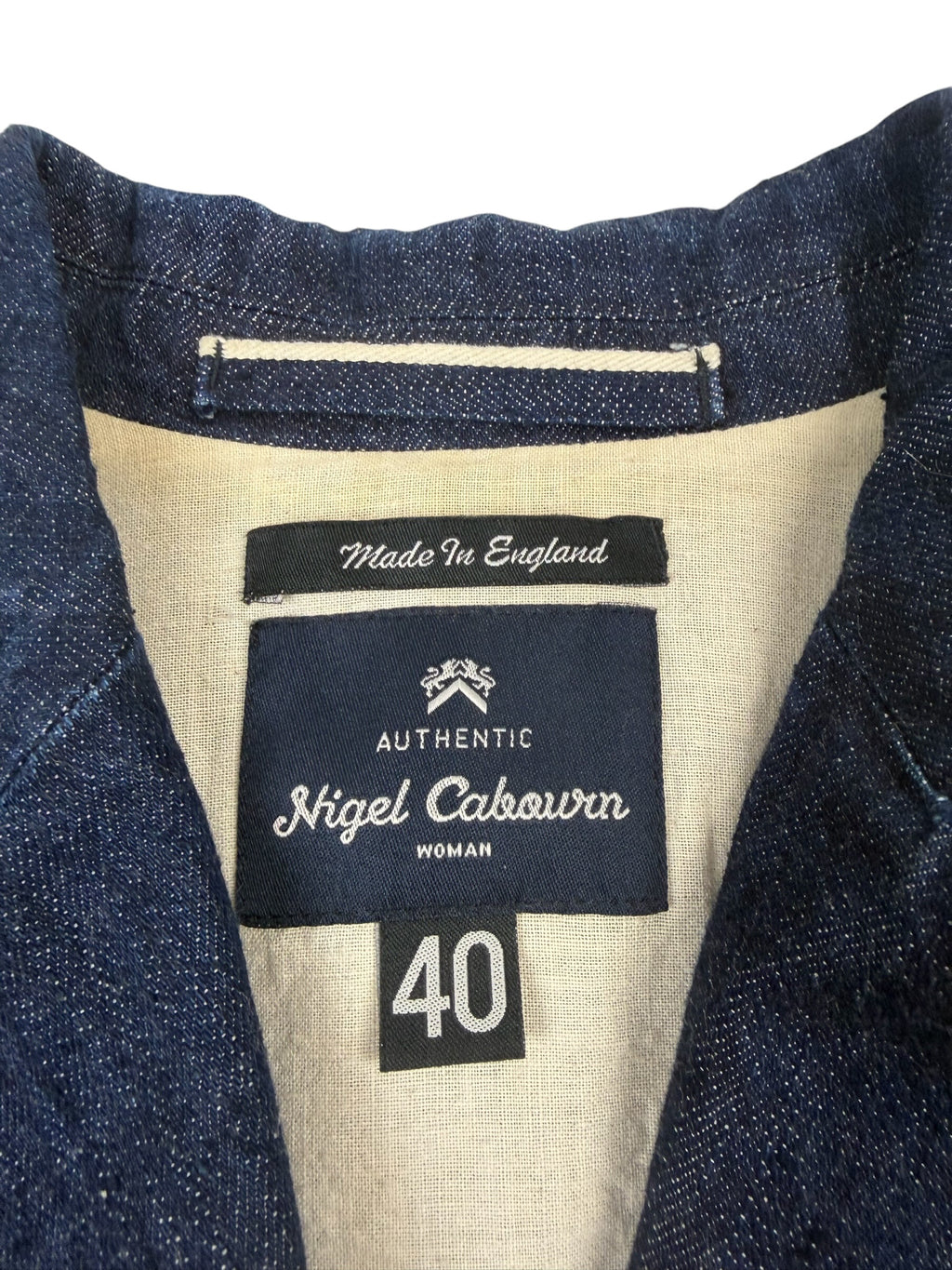 Nigel Cabourn Authentic Women Denim Long Blazer