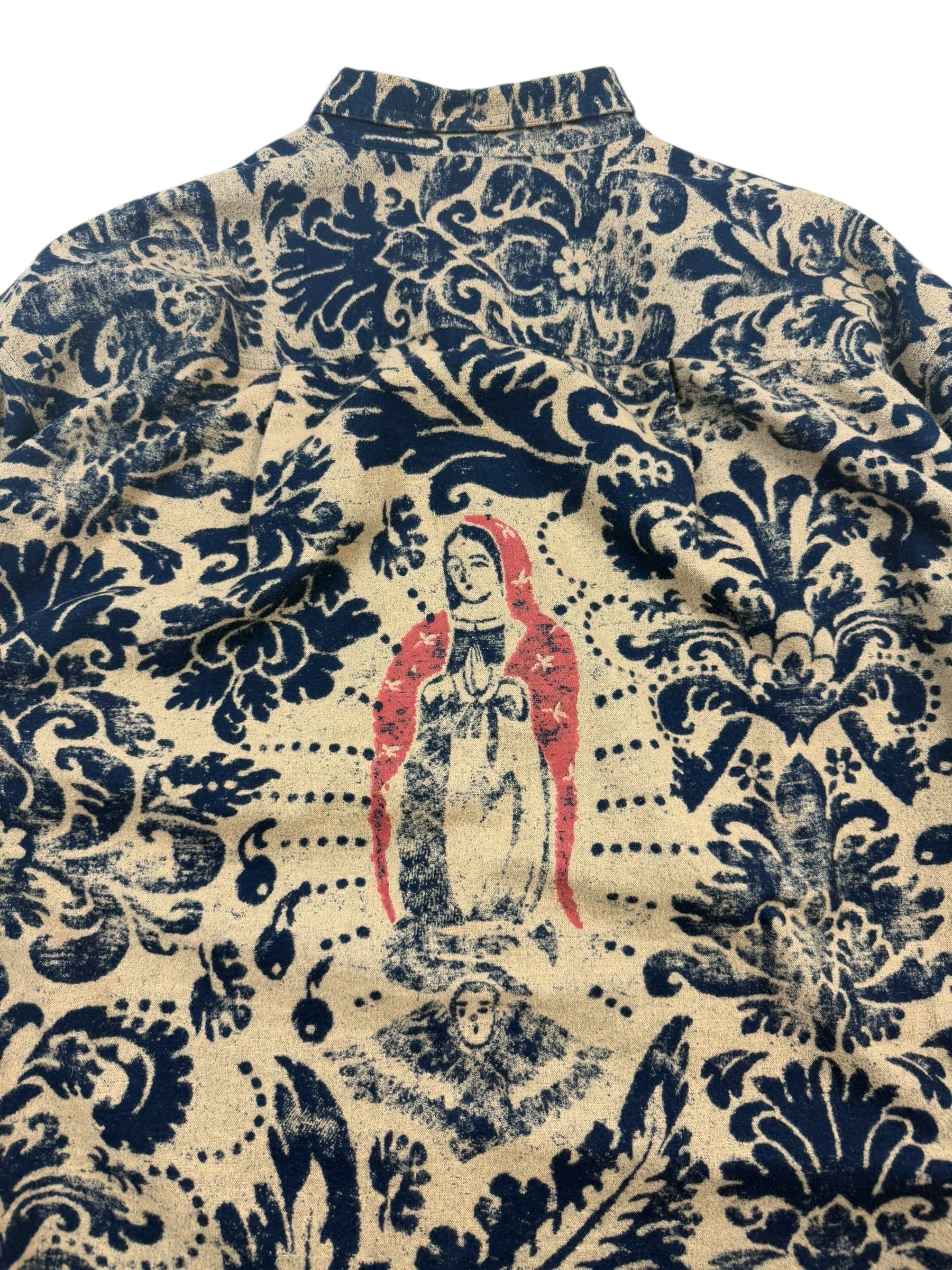 Kapital Maria Damask Big Silhouette Flannel Shirt