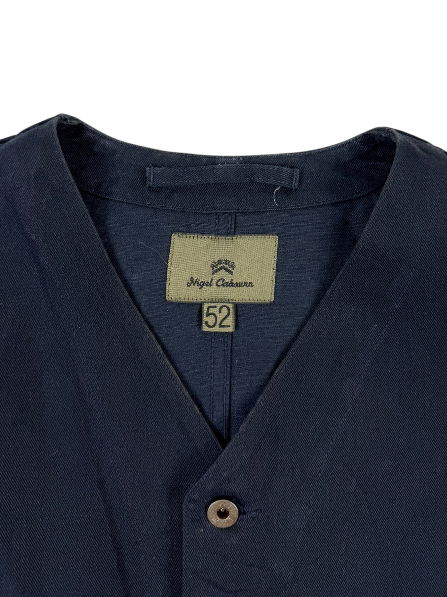 Nigel Cabourn Mainline Slub Satin Cotton Work Vest
