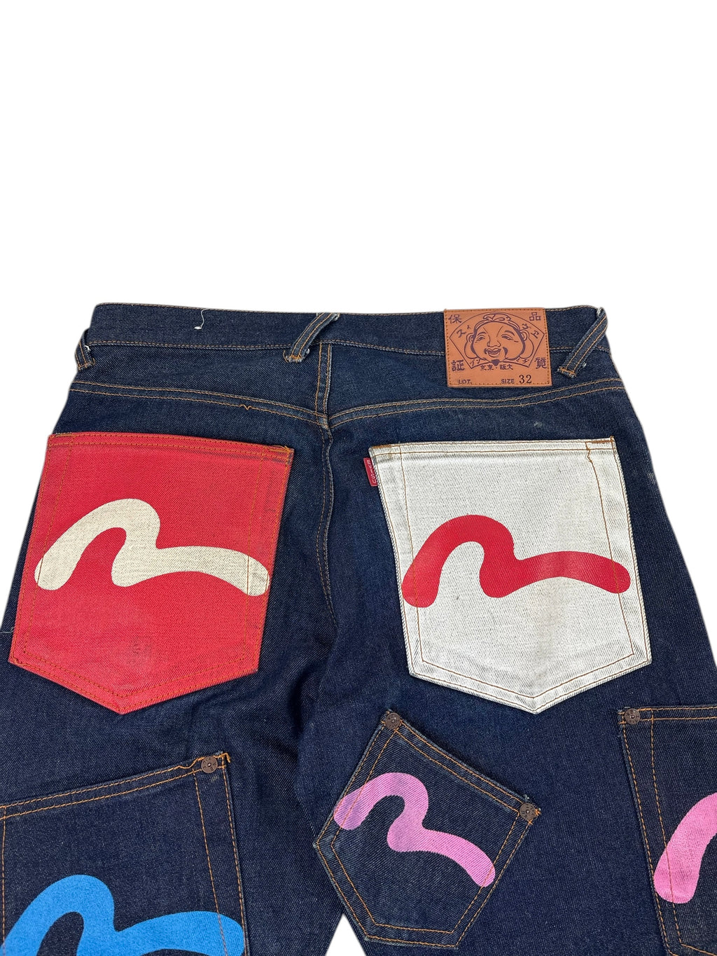 Evisu Selvedge Pocket Print Jeans