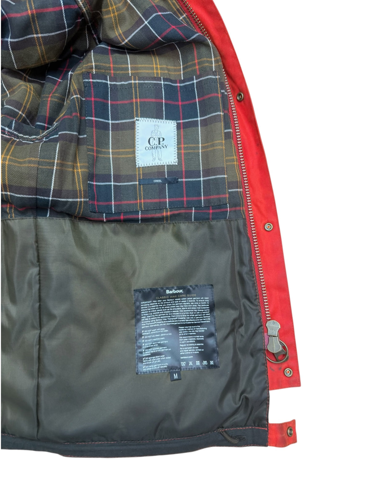 Barbour x C.P. Company Creel Waxed Goggle Jacket
