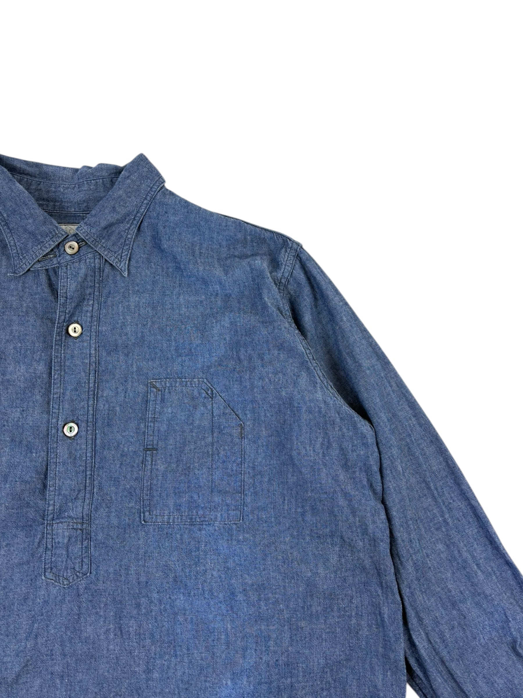 Post O'Alls Chambray Pullover Work Shirt