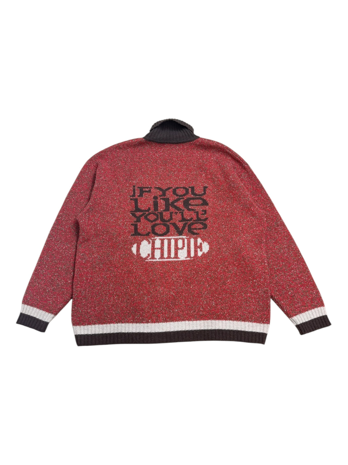Chipie 90s Heavyweight Roll Neck Marled Knit