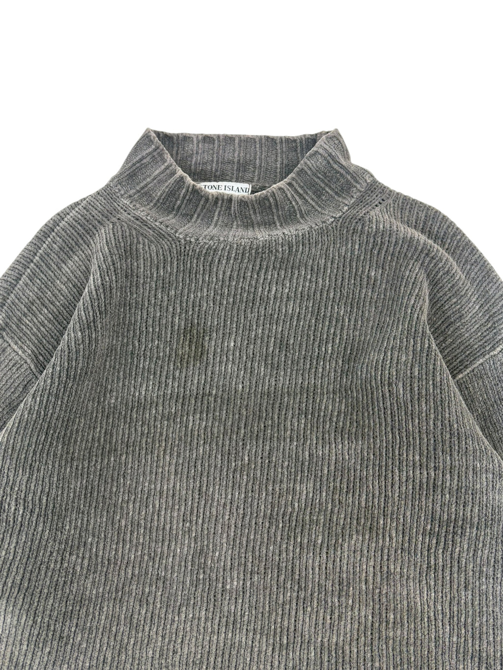 Stone Island AW98 Chenille Mock Neck Sweater