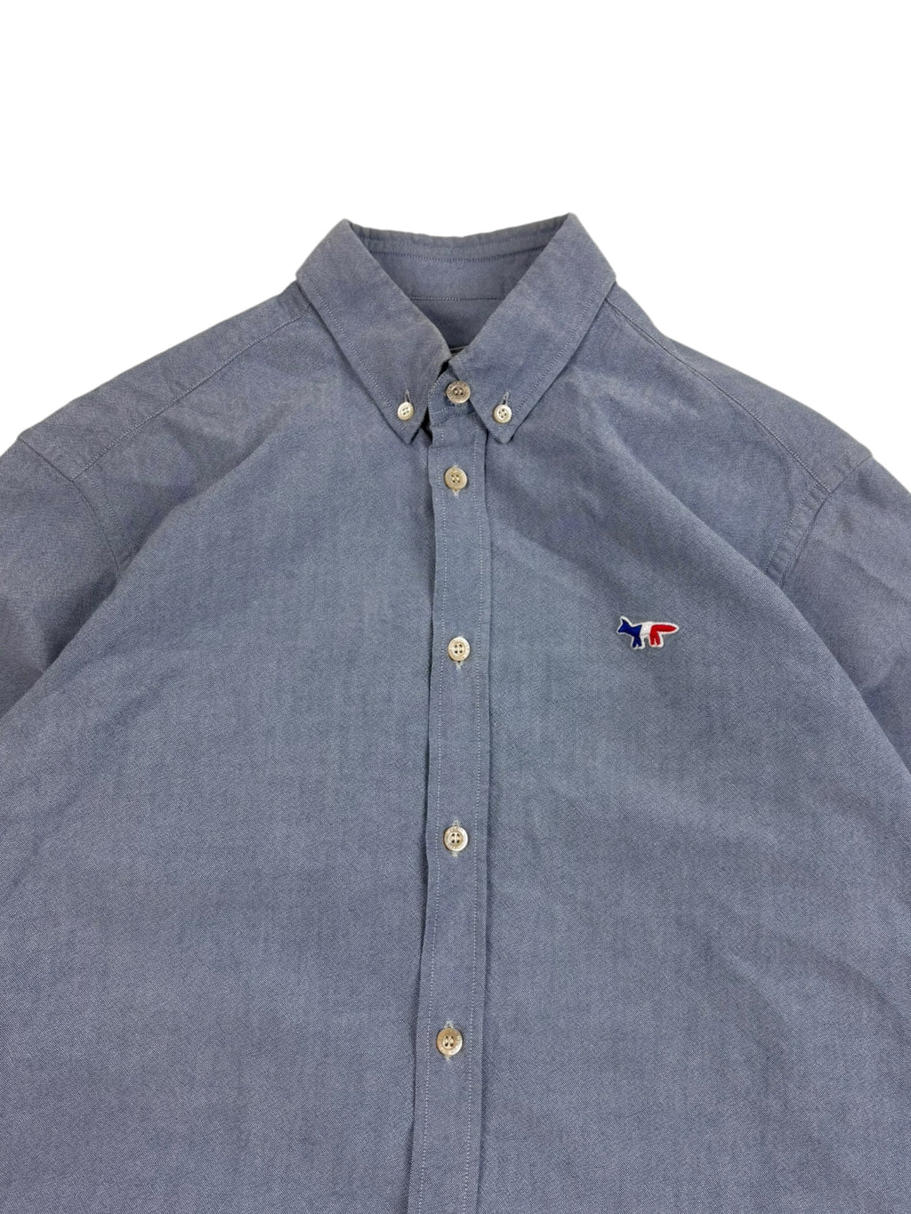 Maison Kitsune Oxford Fox Patch Shirt
