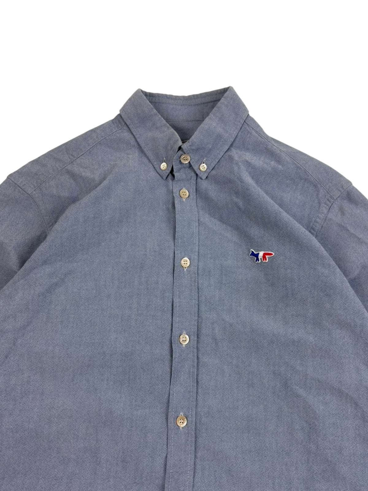 Maison Kitsune Oxford Fox Patch Shirt