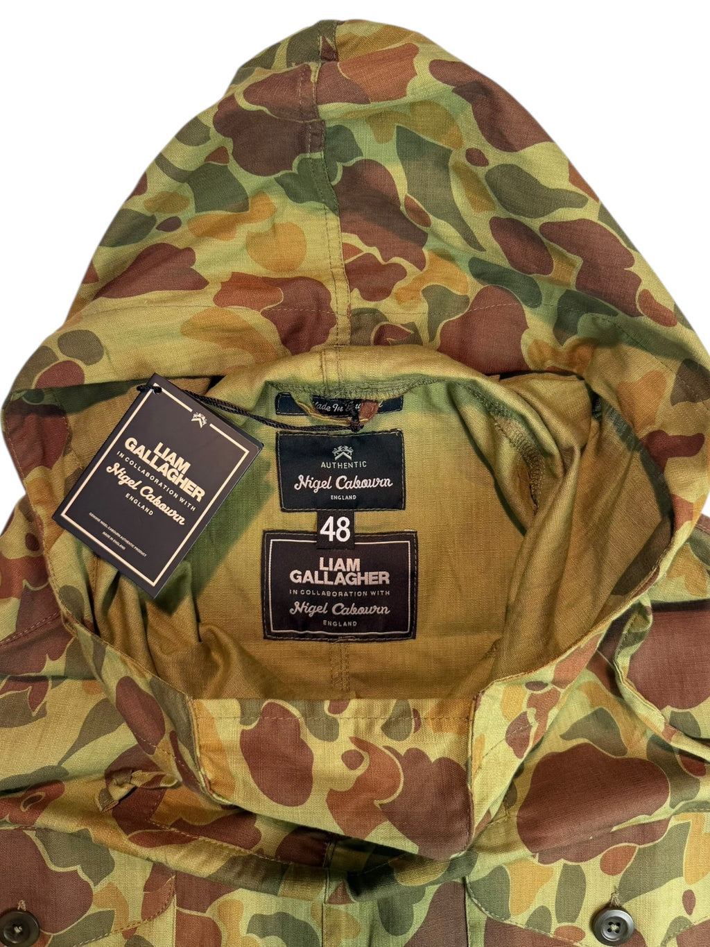 Nigel Cabourn Liam Gallagher British Army Camo Smock